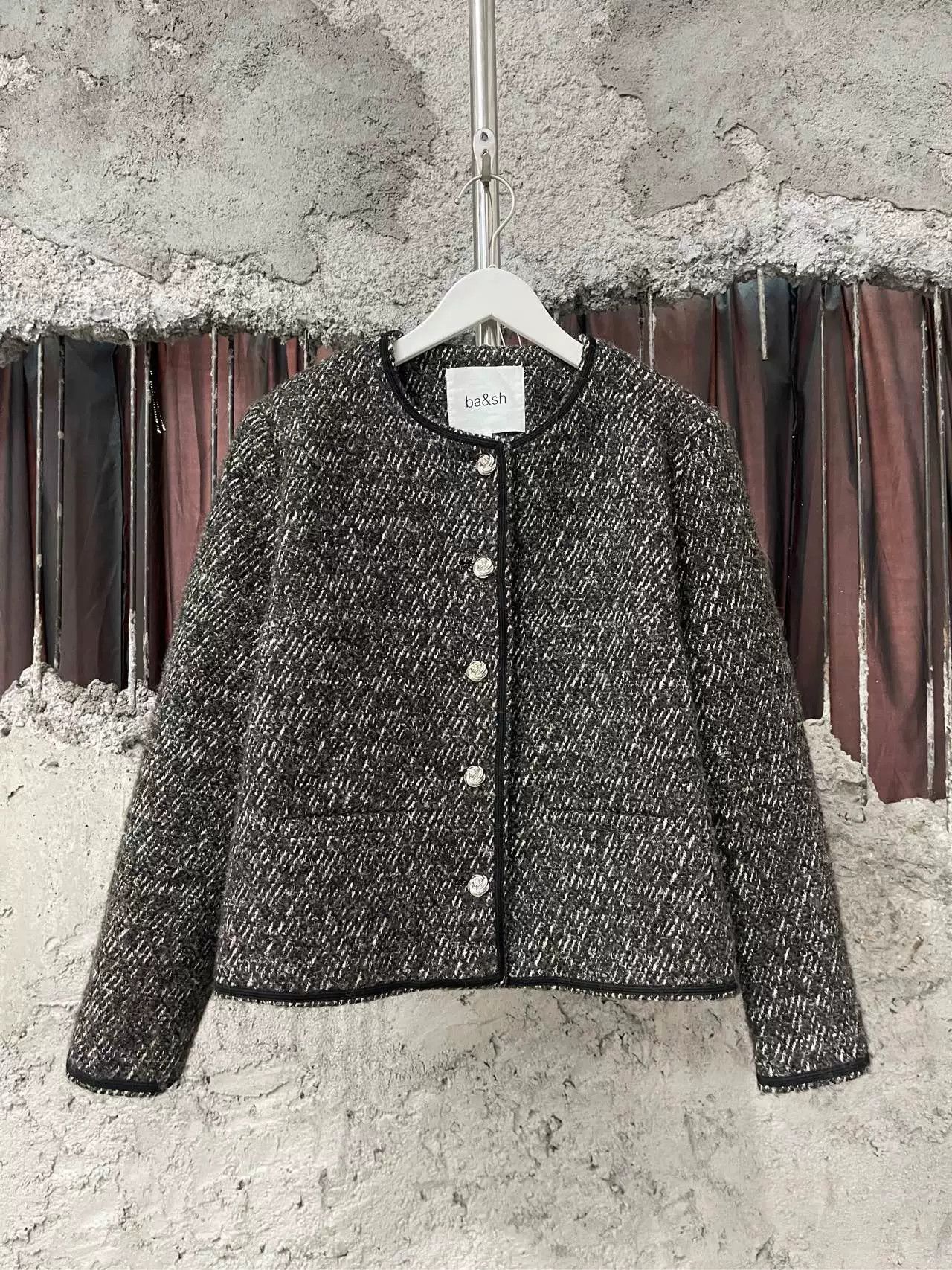 ba&sh ba&sh Tweed Jacket Size 3 Size L / US 10 / IT 46 - 2 Thumbnail