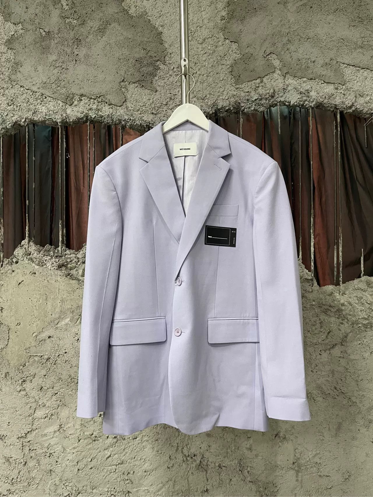 WE11DONE WE11DONE Purple Wool Blazer Size S Size 36R - 2 Thumbnail