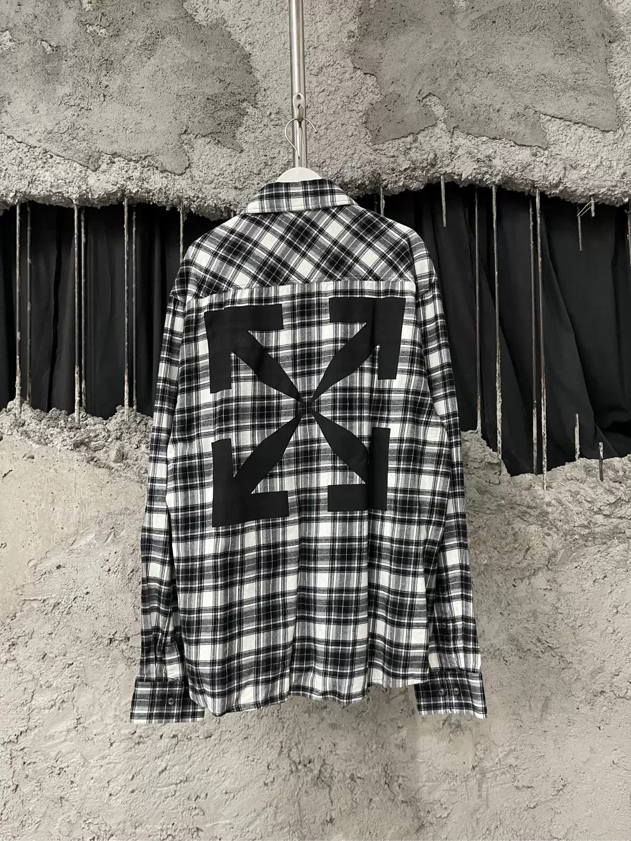 Off-White Off-White Plaid Flannel Shirt Size XL Size US XL / EU 56 / 4 - 3 Thumbnail