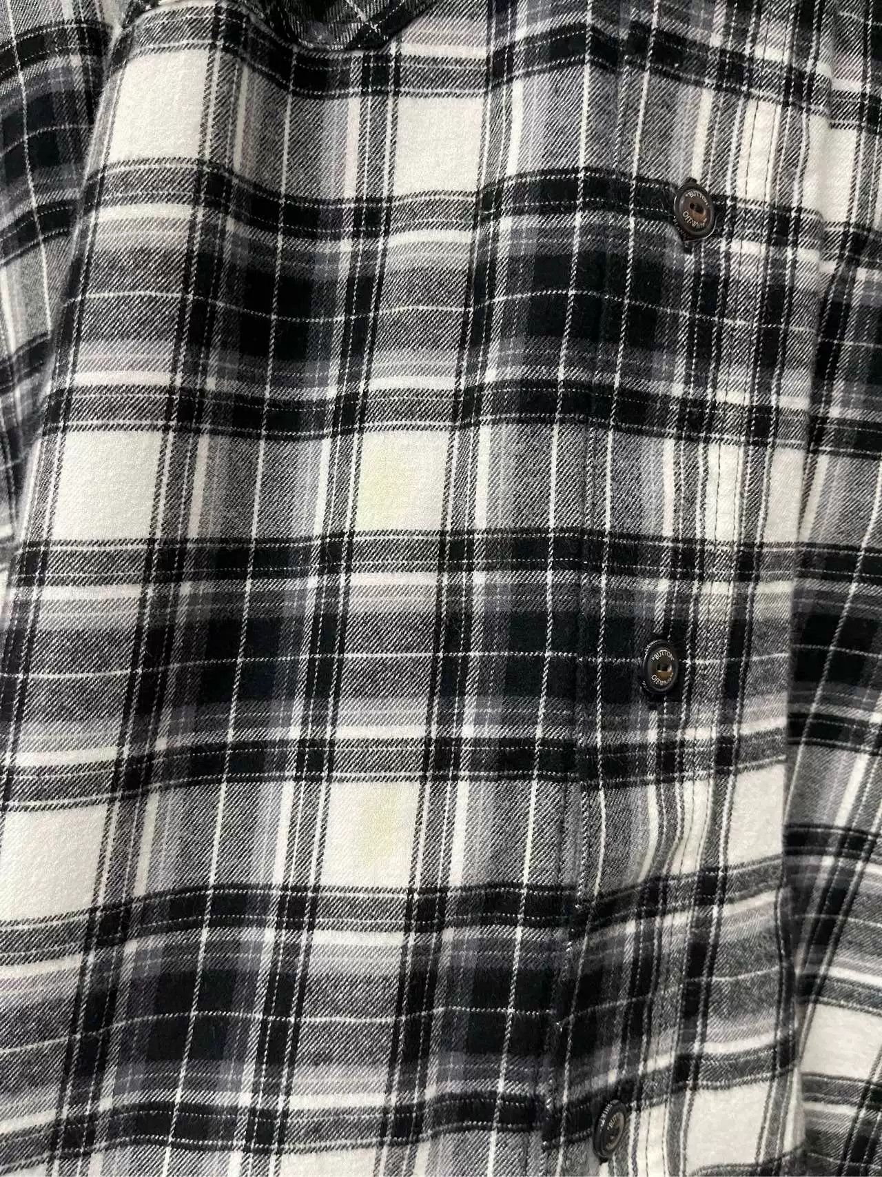 Off-White Off-White Plaid Flannel Shirt Size XL Size US XL / EU 56 / 4 - 7 Thumbnail