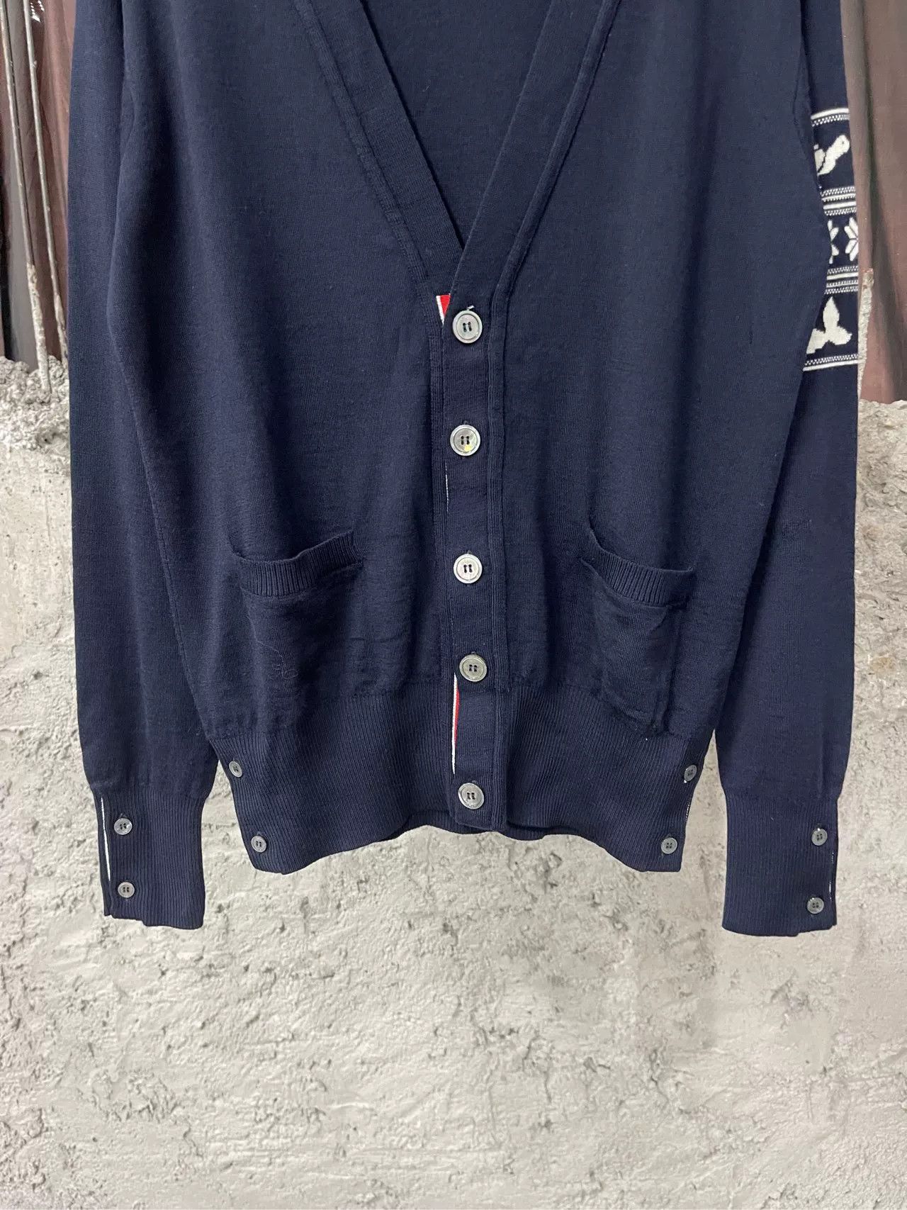 Thom Browne Thom Browne Intarsia Cardigan Size XS Size US XS / EU 42 / 0 - 5 Thumbnail