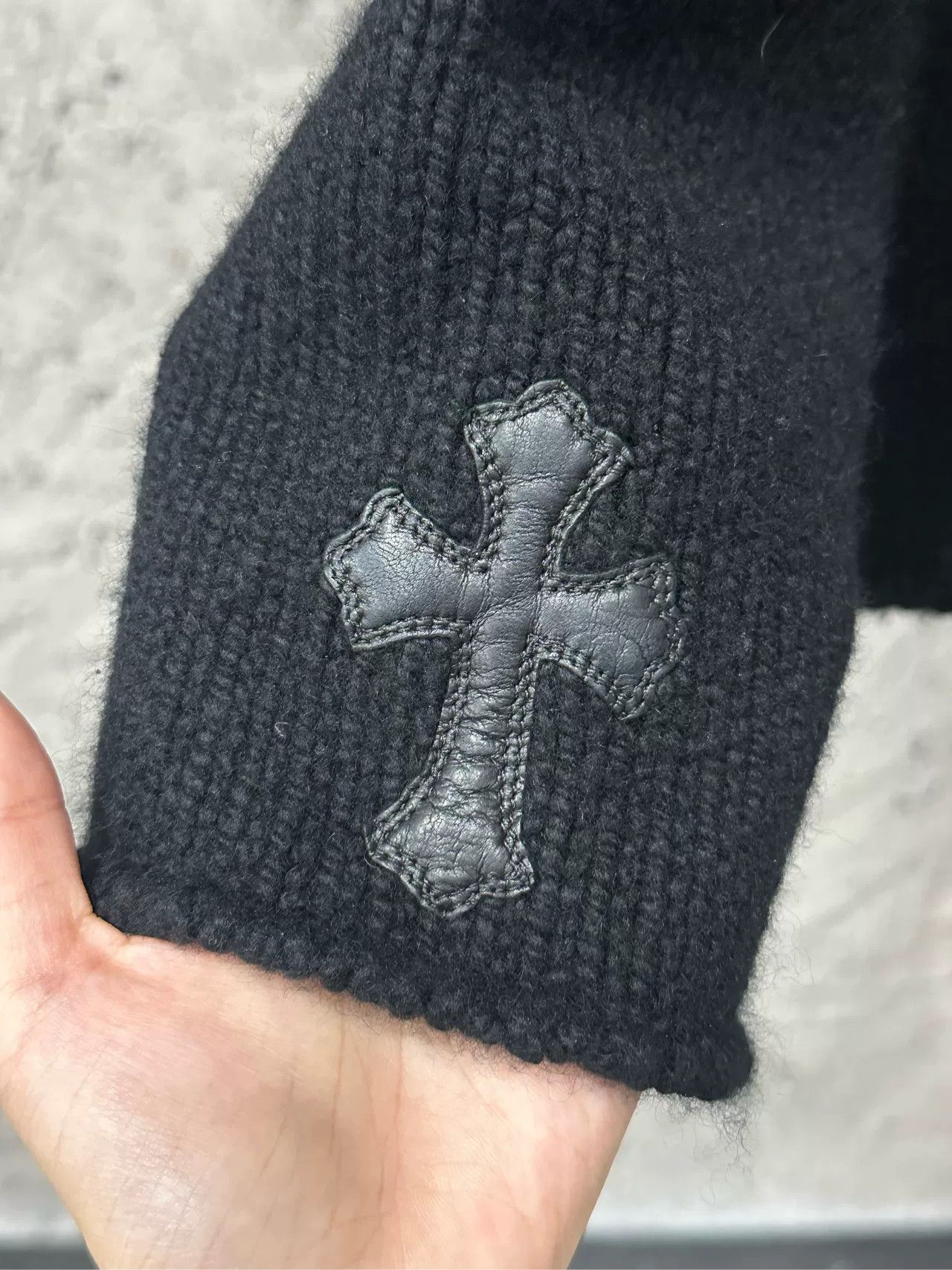 Chrome Hearts Chrome Hearts Leather Cross Patch Zip Up Hoodie L Size US L / EU 52-54 / 3 - 6 Thumbnail