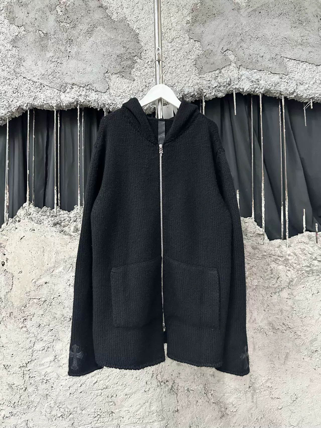 Chrome Hearts Chrome Hearts Leather Cross Patch Zip Up Hoodie L Size US L / EU 52-54 / 3 - 2 Thumbnail