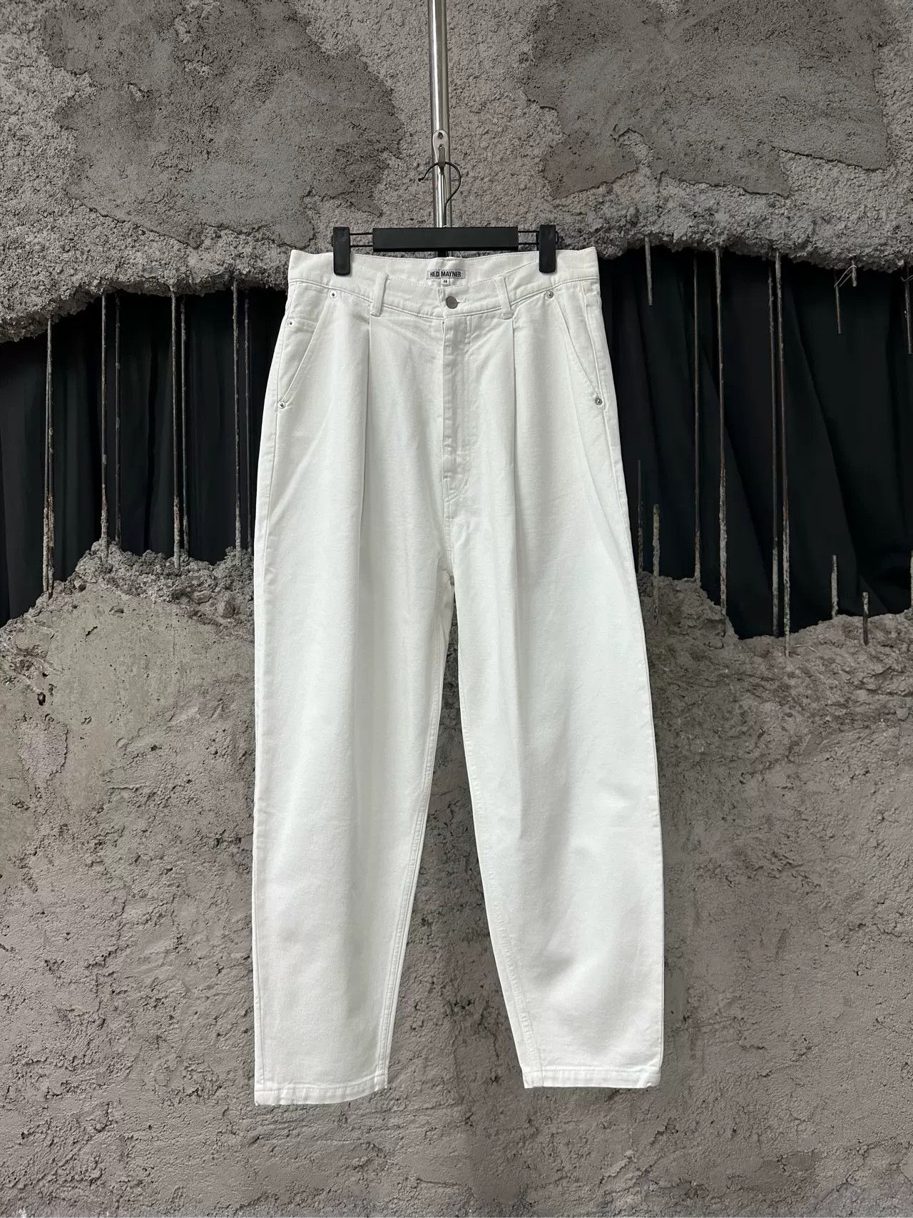 Hed Mayner Hed Mayner White Cotton Pants Size 46 Size US 30 / EU 46 - 2 Thumbnail