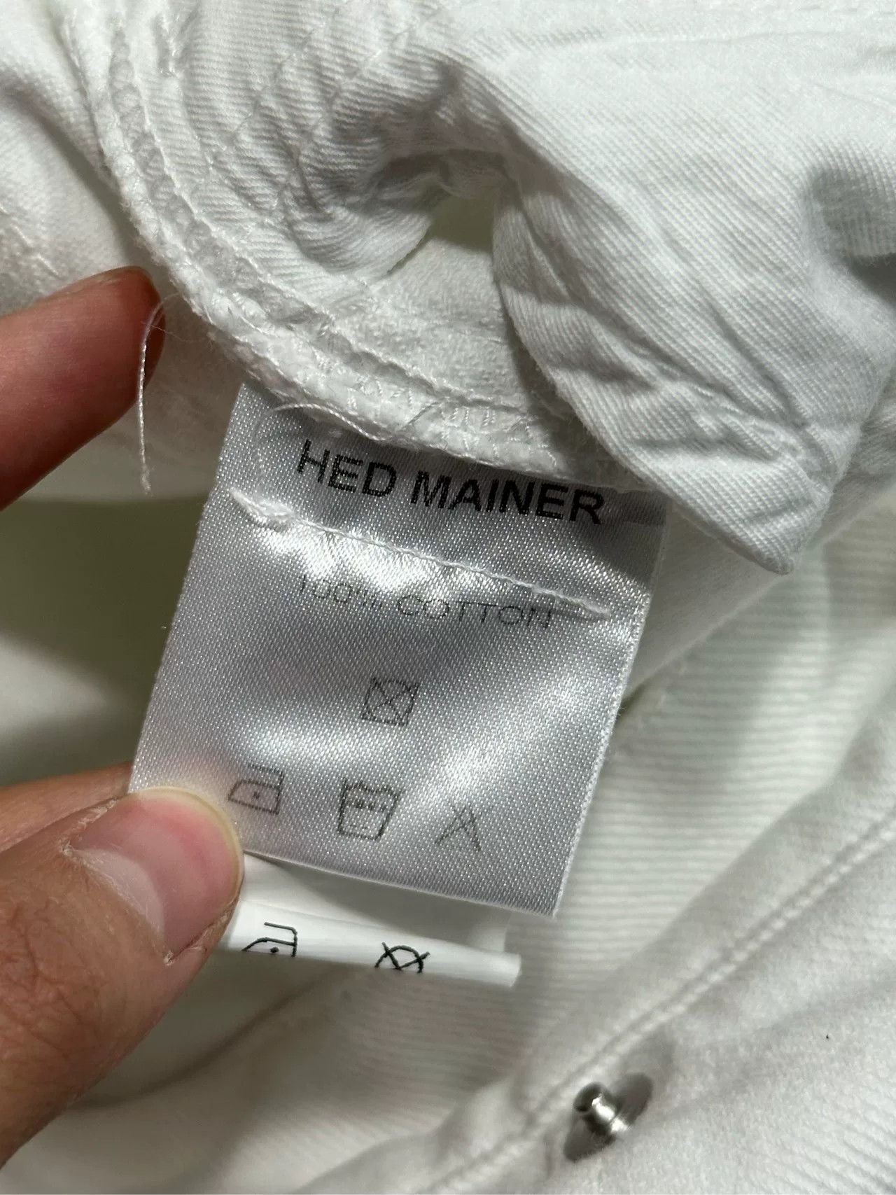 Hed Mayner Hed Mayner White Cotton Pants Size 46 Size US 30 / EU 46 - 8 Thumbnail