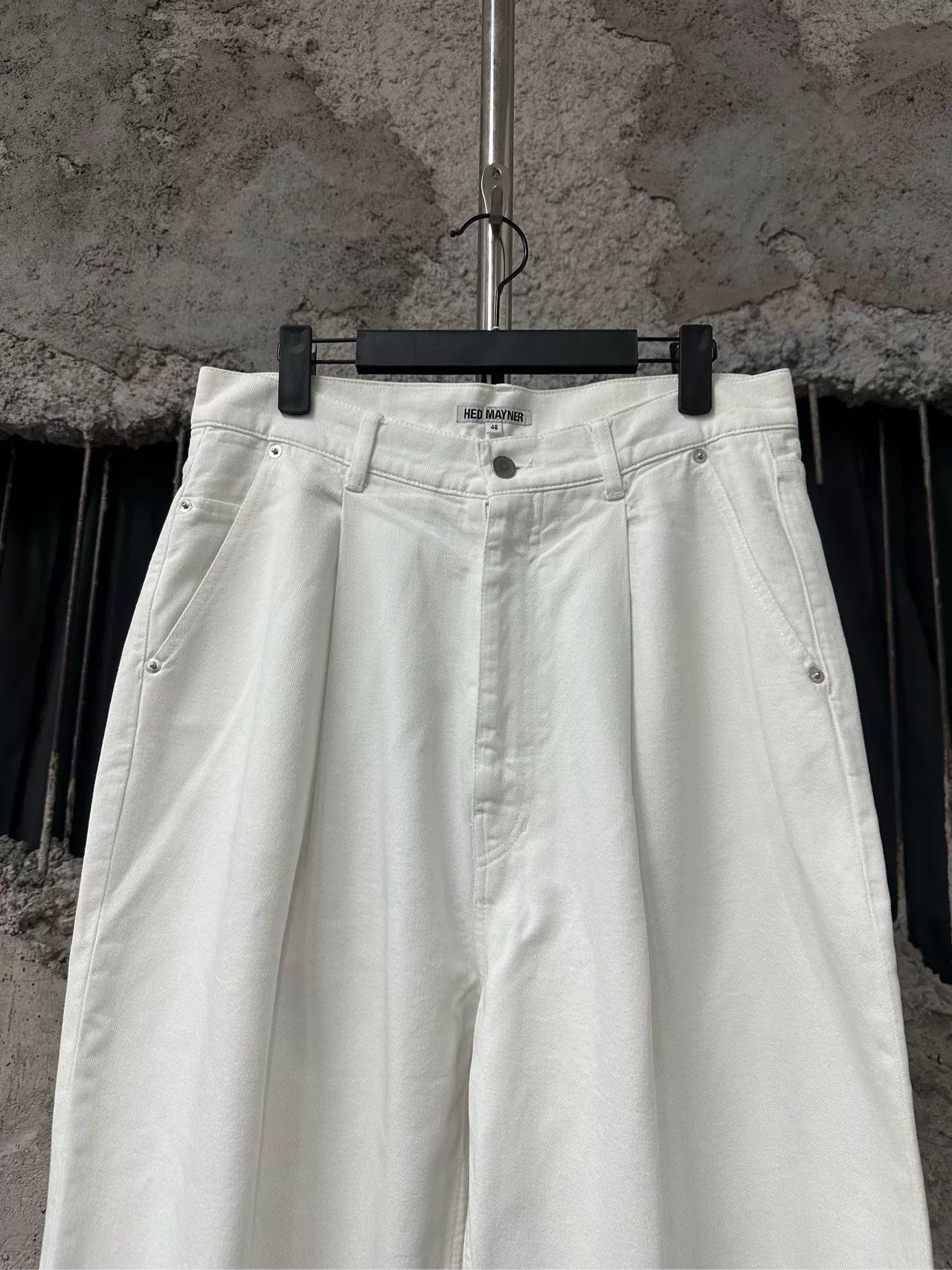 Hed Mayner Hed Mayner White Cotton Pants Size 46 Size US 30 / EU 46 - 4 Thumbnail