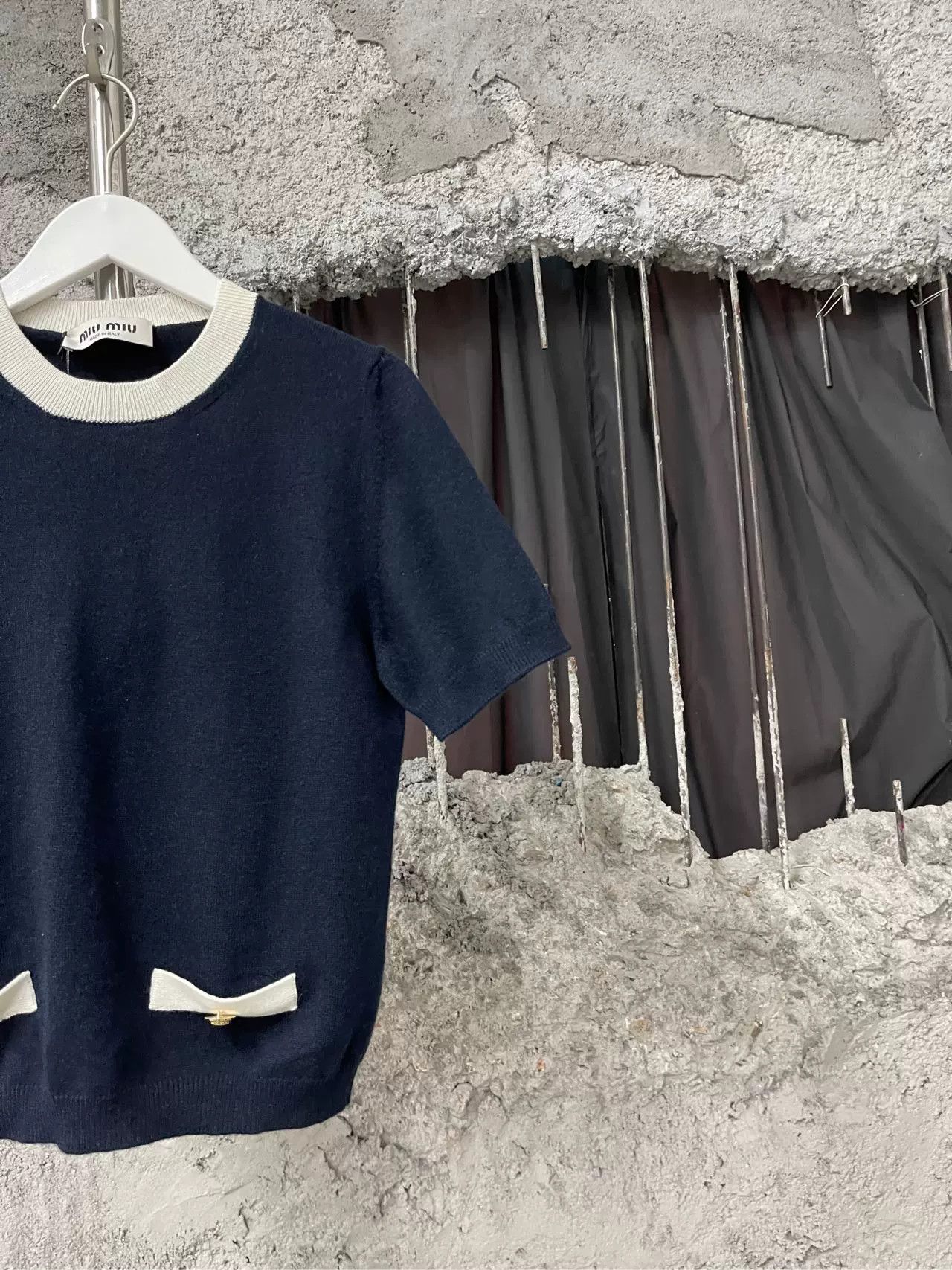 Miu Miu Miu Miu Contrast Collar Knit Sweater Size 42 Size M / US 6-8 / IT 42-44 - 5 Thumbnail