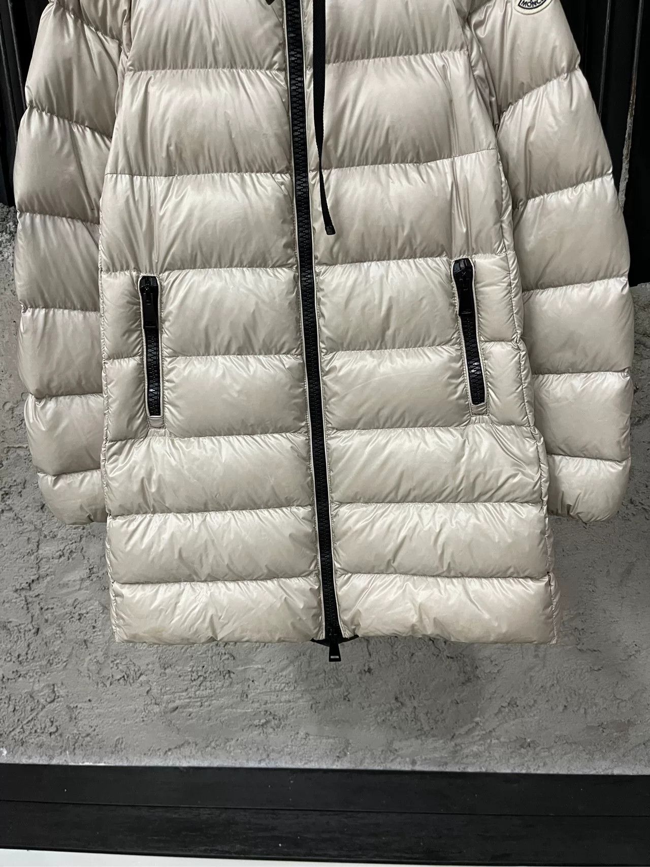 Moncler Moncler Beige Hooded Down Puffer Coat Size XS Size XS / US 0-2 / IT 36-38 - 5 Thumbnail