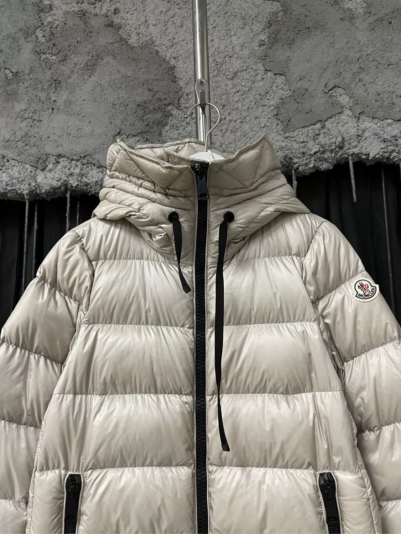 Moncler Moncler Beige Hooded Down Puffer Coat Size XS Size XS / US 0-2 / IT 36-38 - 4 Thumbnail