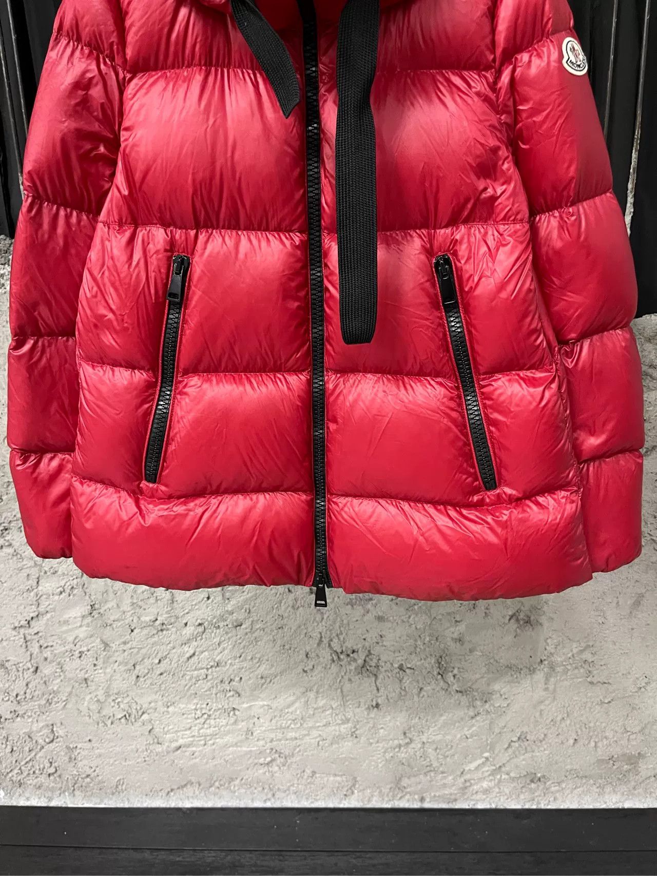 Moncler Moncler Red Puffer Down Jacket Size 0 Size US XS / EU 42 / 0 - 5 Thumbnail