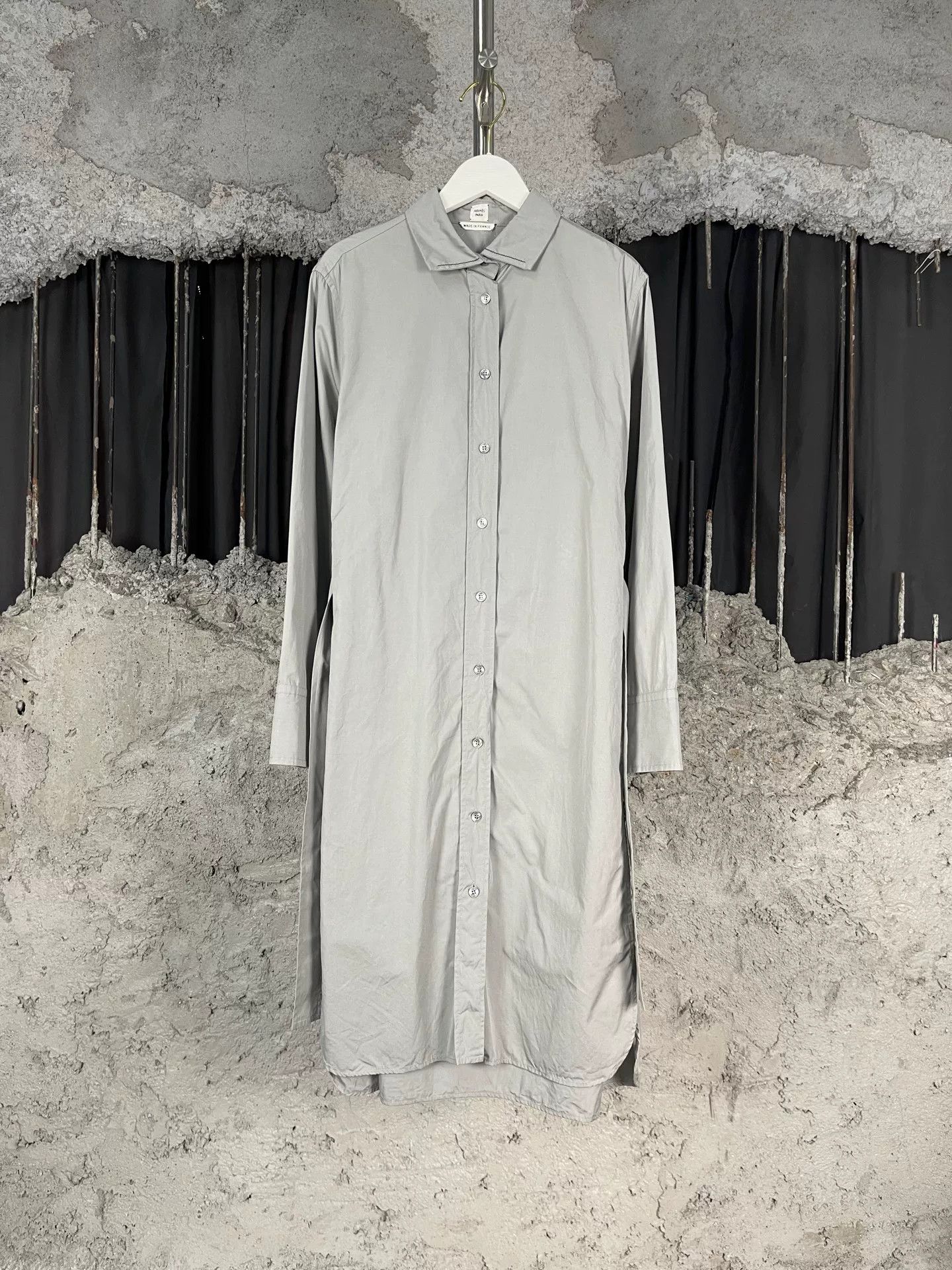 Hermes Hermès Gray Shirt Coat Size 34 Size XS / US 0-2 / IT 36-38 - 2 Thumbnail