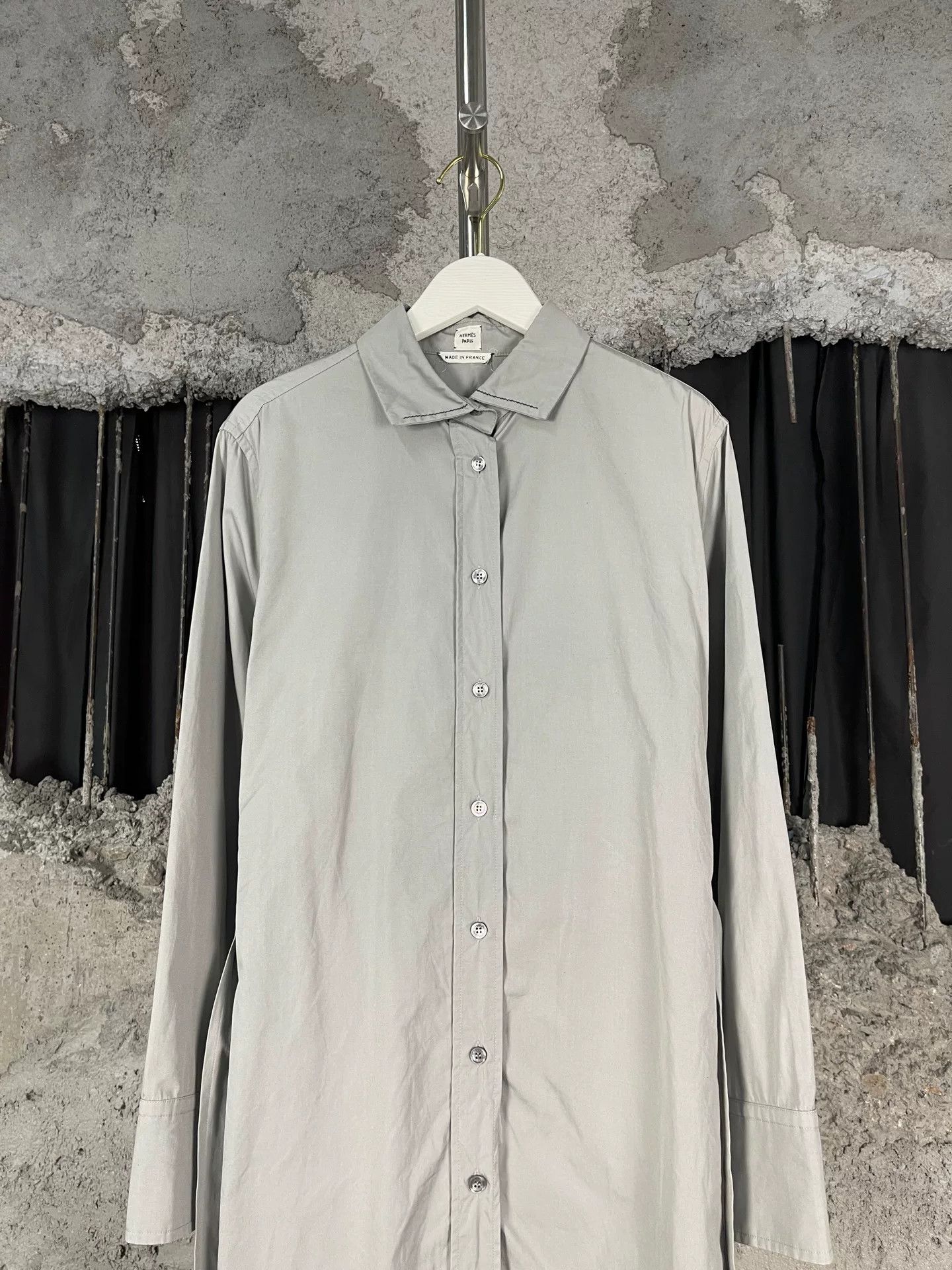 Hermes Hermès Gray Shirt Coat Size 34 Size XS / US 0-2 / IT 36-38 - 4 Thumbnail