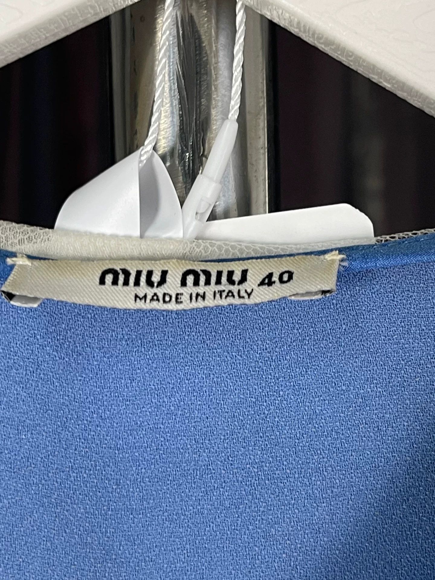 Miu Miu Miu Miu Blue Pleated Mini Dress Size 40 Size S / US 4 / IT 40 - 8 Thumbnail