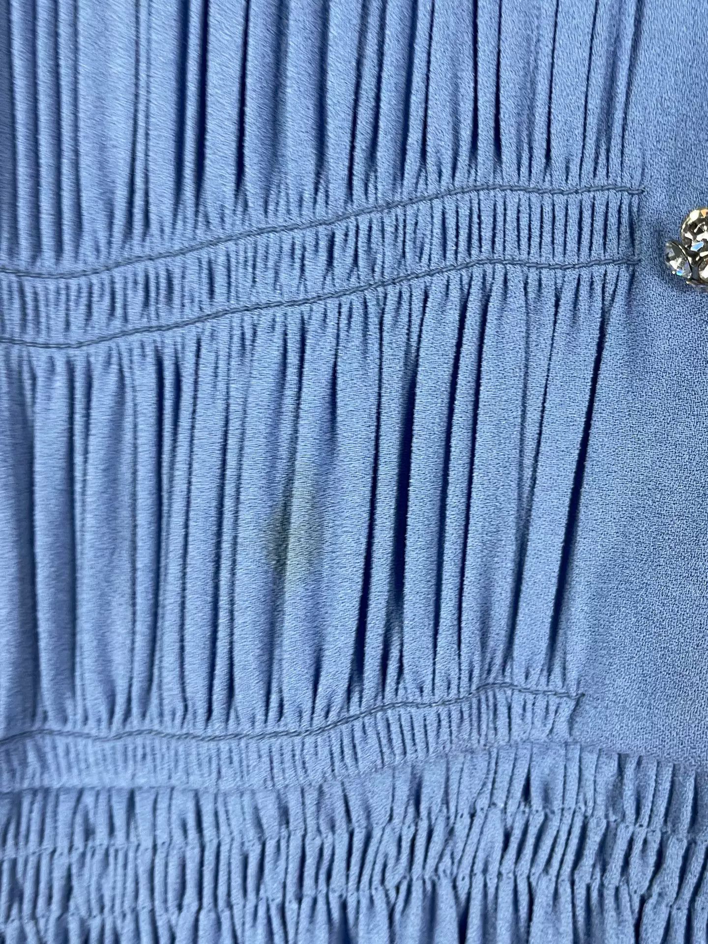 Miu Miu Miu Miu Blue Pleated Mini Dress Size 40 Size S / US 4 / IT 40 - 7 Thumbnail