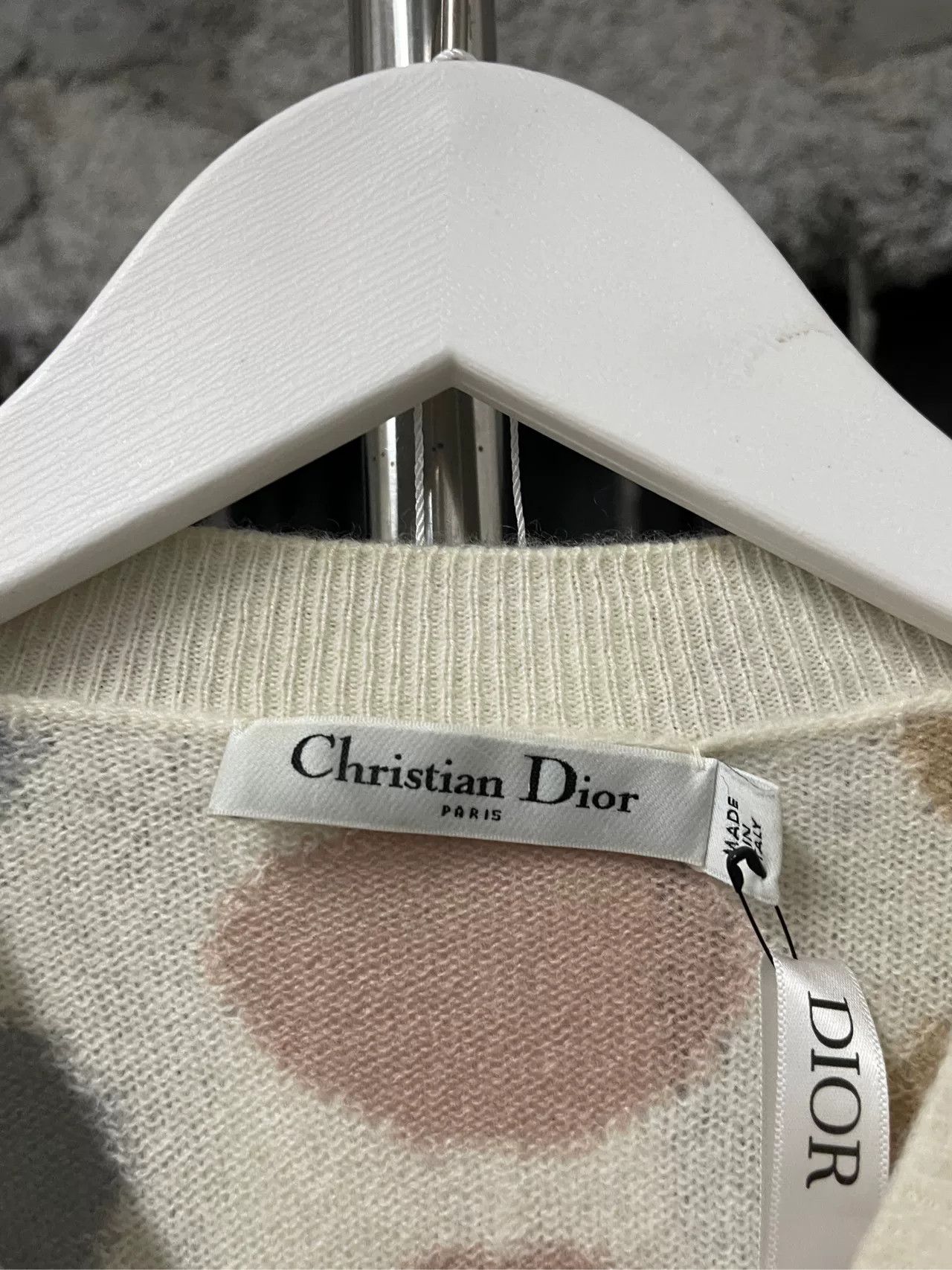 Dior Dior Polka Dot Cashmere Sweater FR 38 Size S / US 4 / IT 40 - 6 Thumbnail