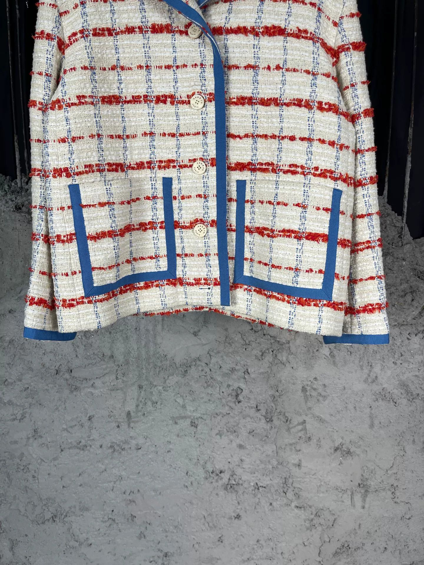 Sandro Sandro Tweed Check Blazer Size 36 Size XS / US 0-2 / IT 36-38 - 5 Thumbnail