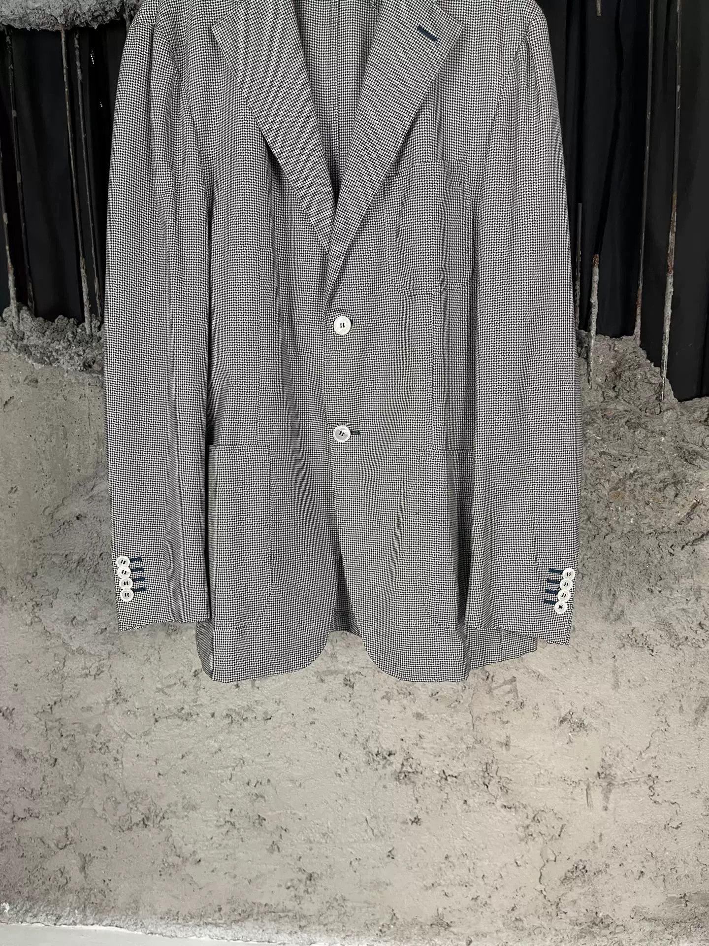 Canali Canali Cashmere Houndstooth Blazer 42R Size 42R - 5 Thumbnail