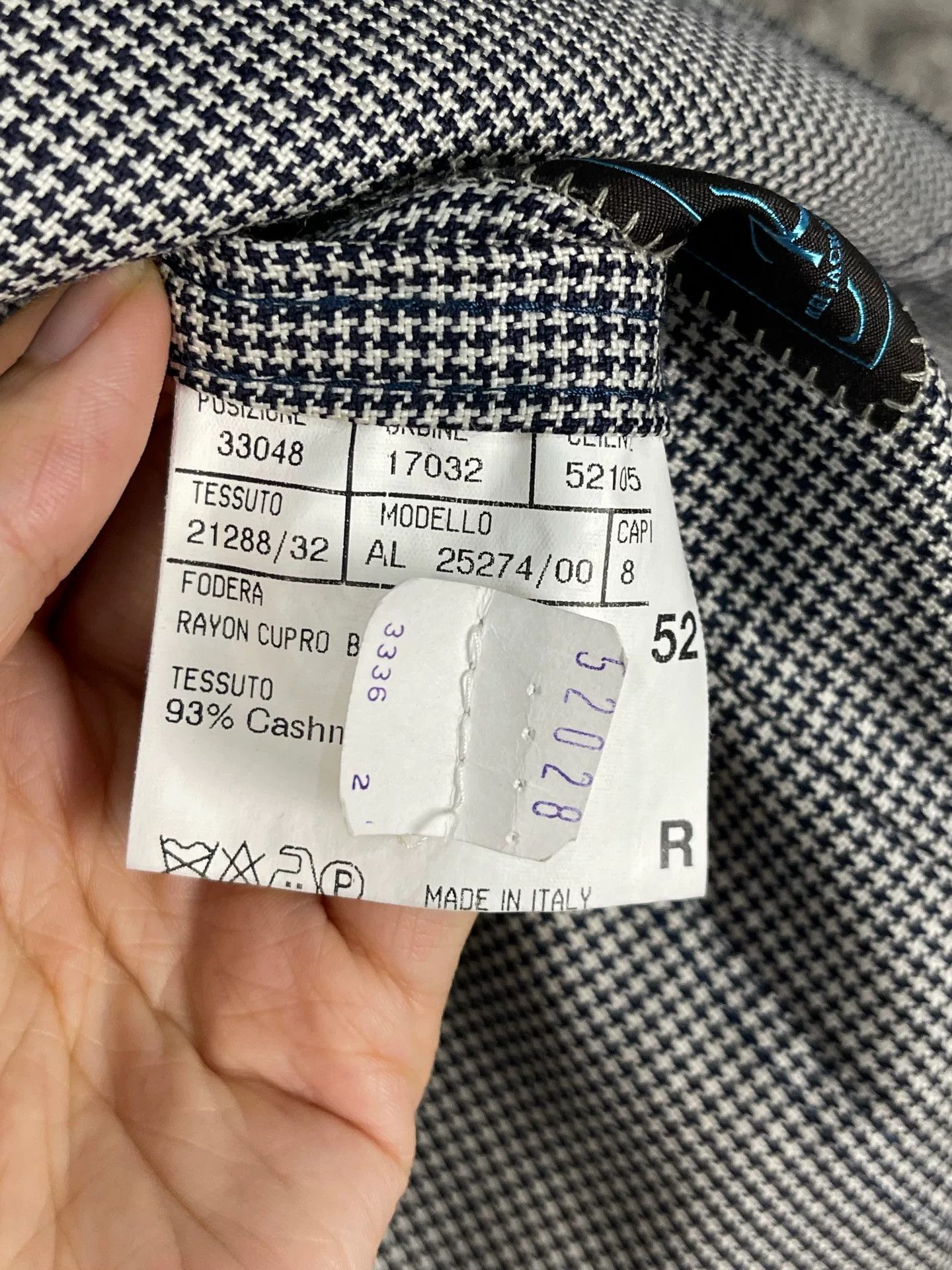 Canali Canali Cashmere Houndstooth Blazer 42R Size 42R - 8 Thumbnail