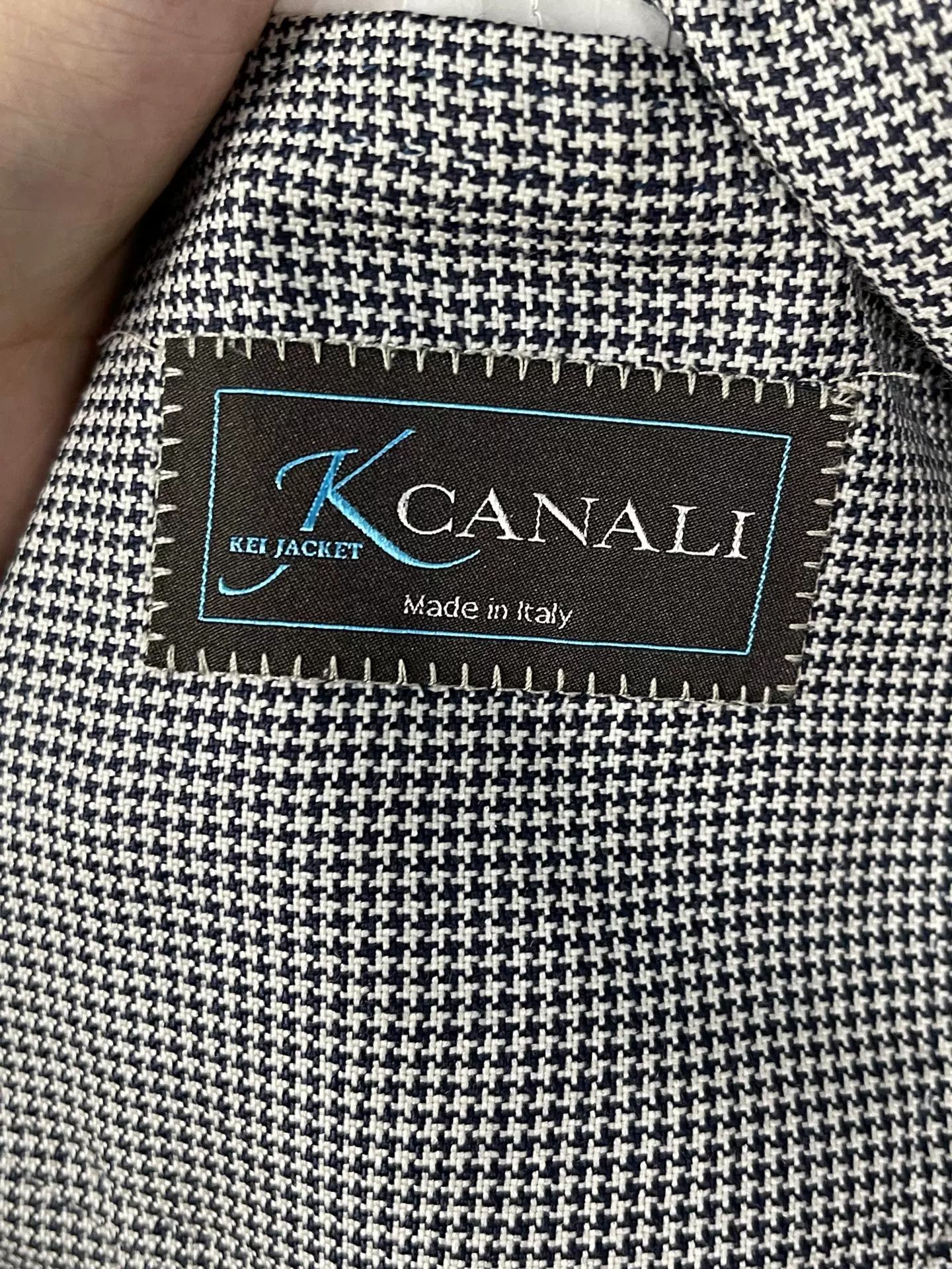 Canali Canali Cashmere Houndstooth Blazer 42R Size 42R - 7 Thumbnail