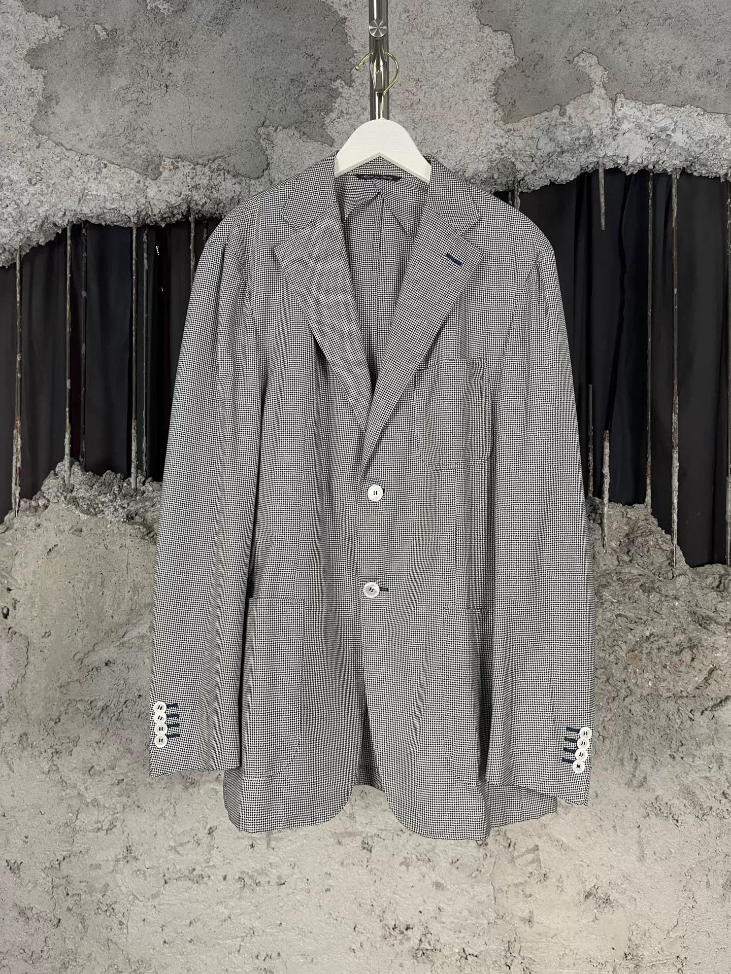 Canali Canali Cashmere Houndstooth Blazer 42R Size 42R - 2 Thumbnail