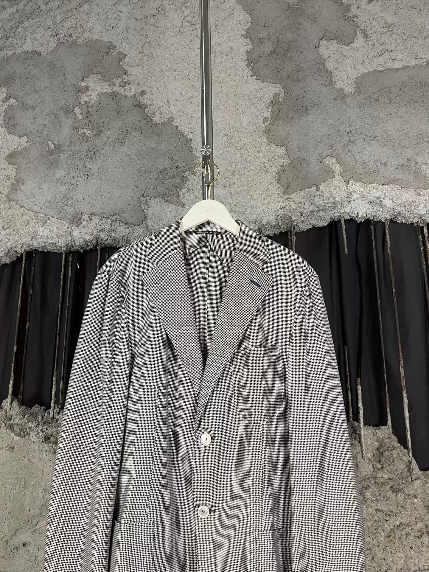 Canali Canali Cashmere Houndstooth Blazer 42R Size 42R - 4 Thumbnail