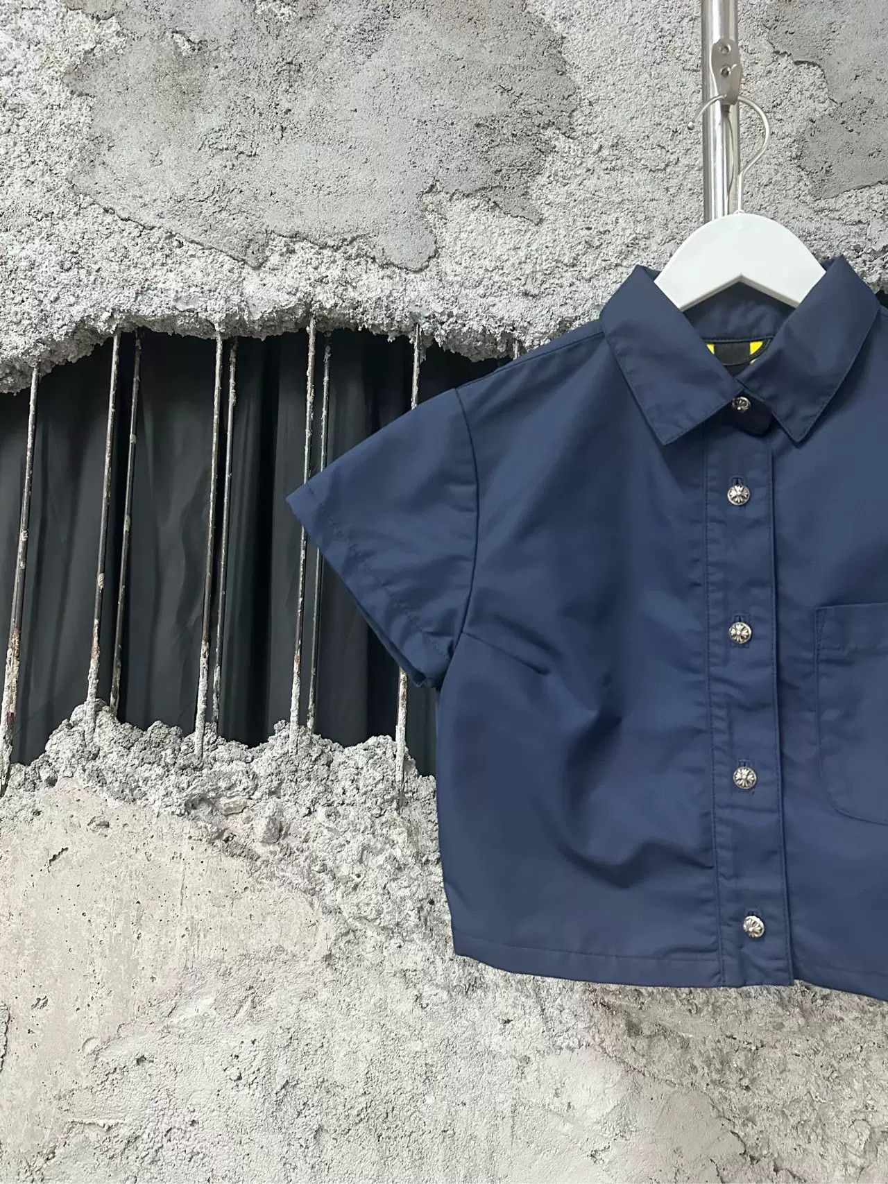 Chrome Hearts Chrome Hearts Yellow Cross Patch Nylon Shirt Size XS Size US XS / EU 42 / 0 - 4 Thumbnail
