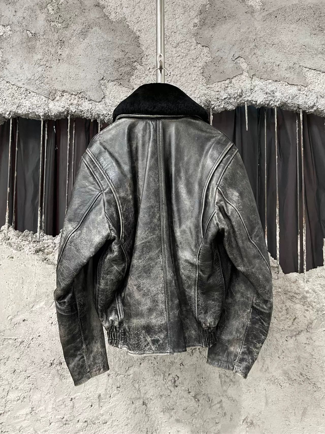 Diesel Diesel Distressed Leather Jacket Size S Size US S / EU 44-46 / 1 - 3 Thumbnail