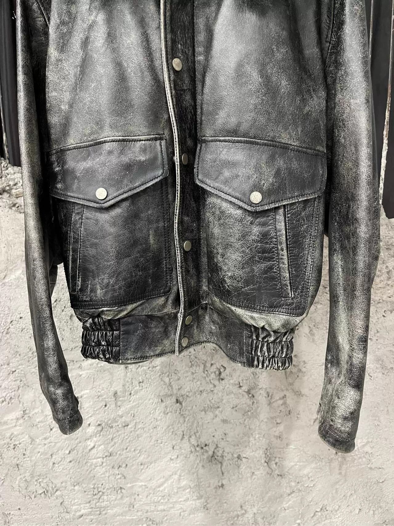 Diesel Diesel Distressed Leather Jacket Size S Size US S / EU 44-46 / 1 - 5 Thumbnail
