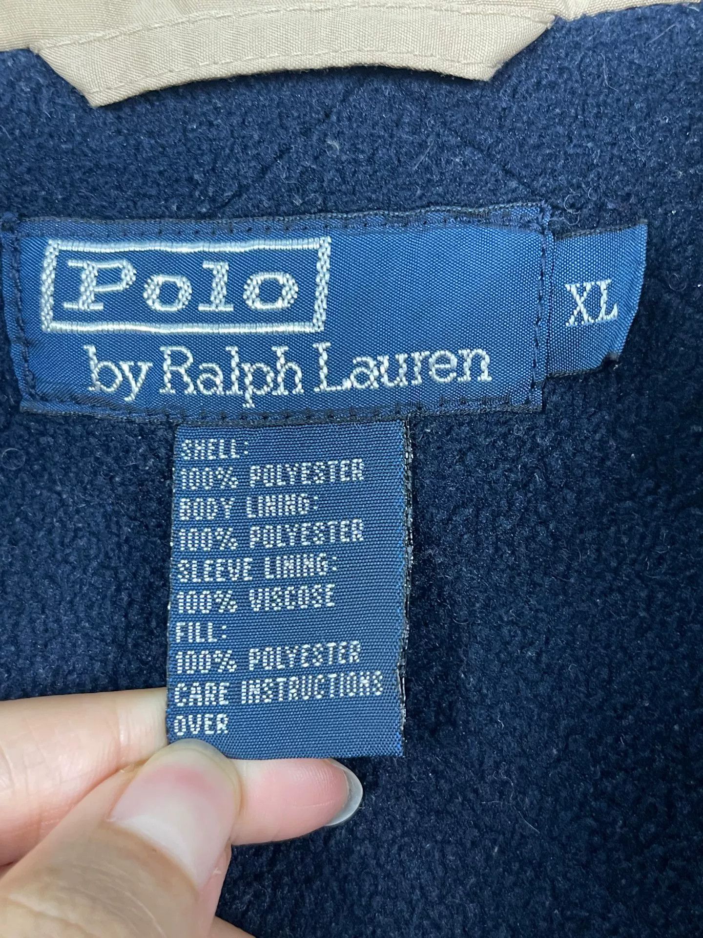 Polo Ralph Lauren Polo Ralph Lauren Beige Zip-Up Light Jacket Size XL Size US XL / EU 56 / 4 - 9 Thumbnail