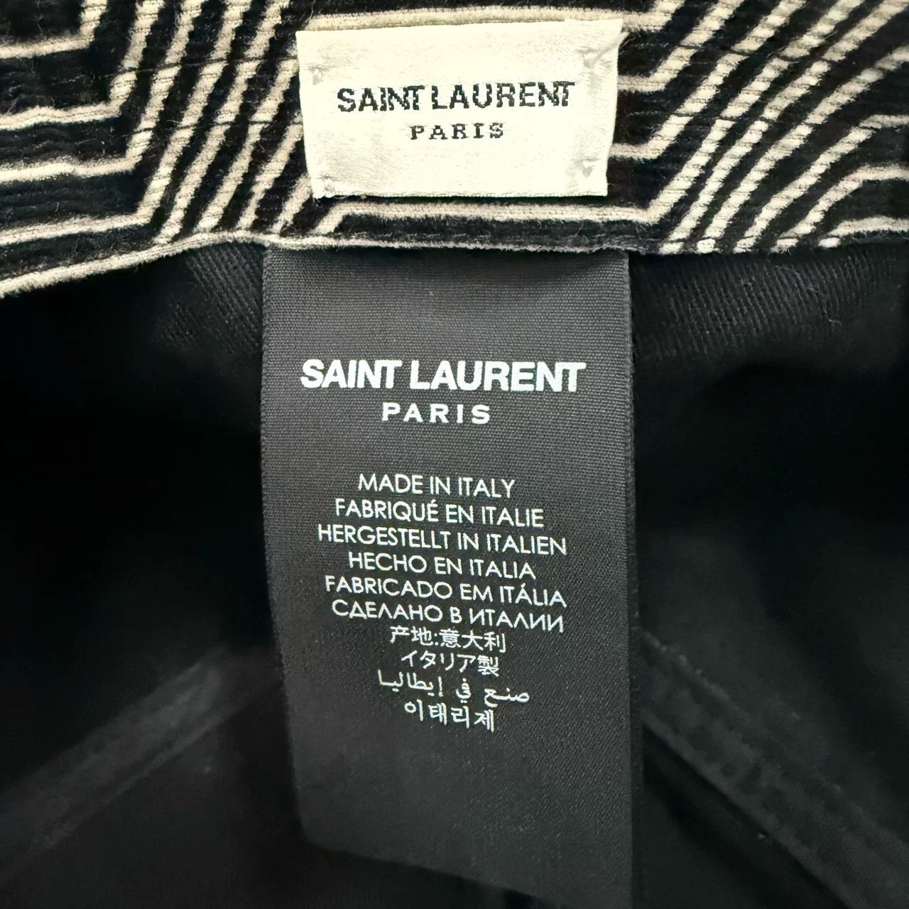 Saint Laurent Paris Saint Laurent Geometric Print Baseball Cap Size ONE SIZE - 9 Thumbnail