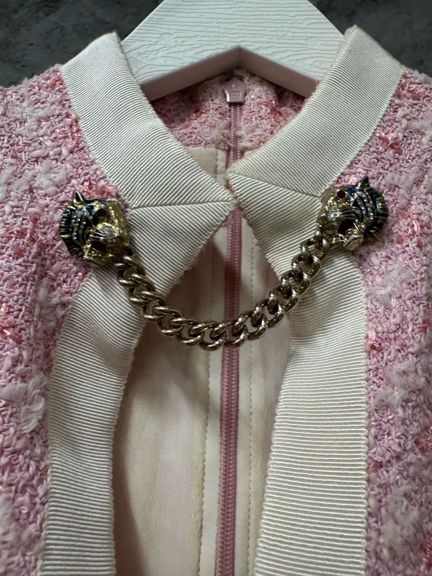 Gucci Gucci Pink Tweed Sleeveless Dress Size IT 36 Size XS / US 0-2 / IT 36-38 - 6 Thumbnail