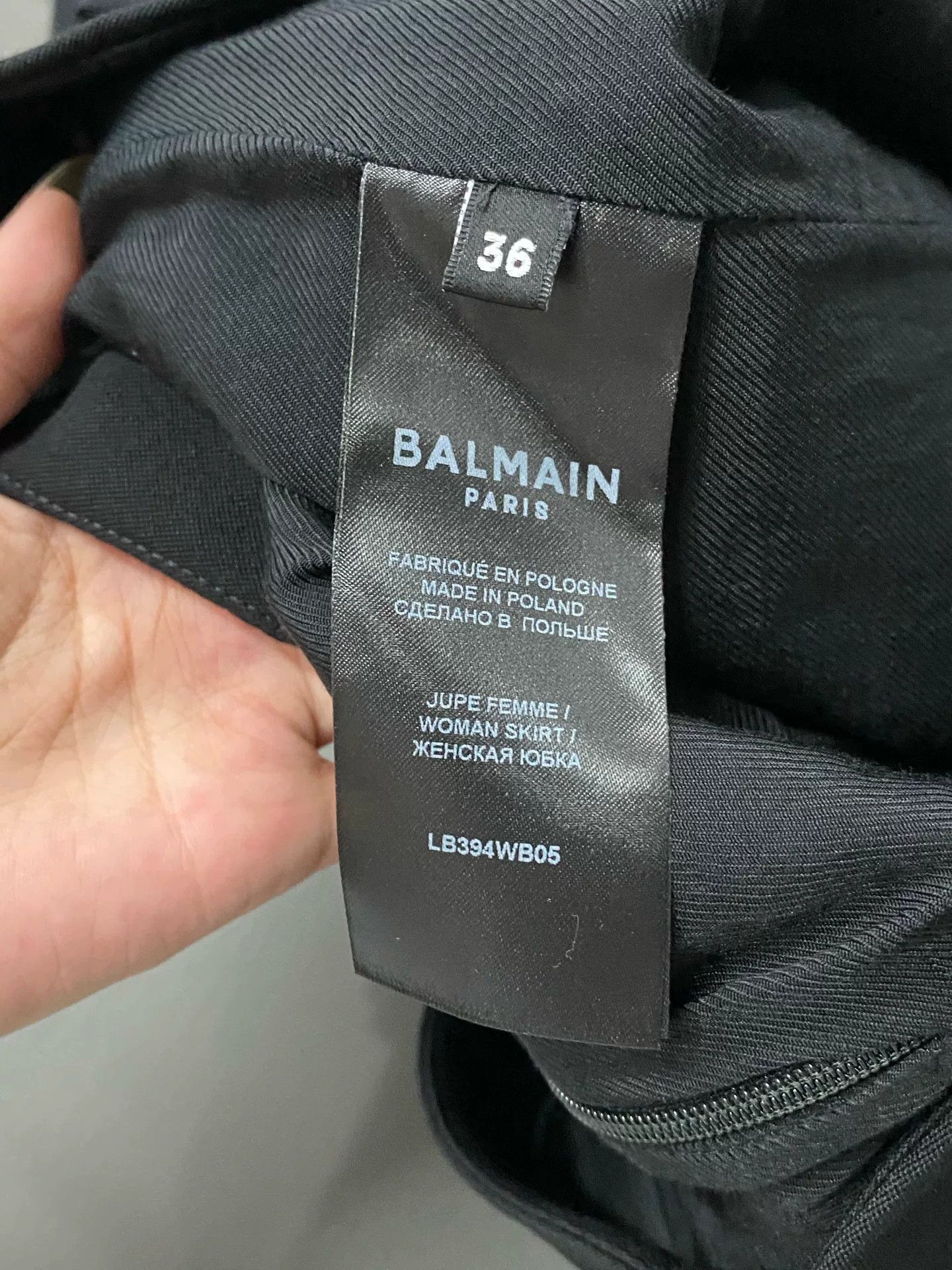 Balmain Balmain Black Mini Skirt Size 36 Size 26" / US 2 / IT 38 - 7 Thumbnail
