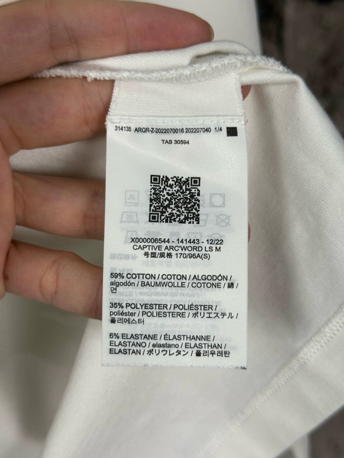 Arc'teryx Arc'teryx Arc'Word Long Sleeve T-Shirt Size S Size US S / EU 44-46 / 1 - 9 Thumbnail