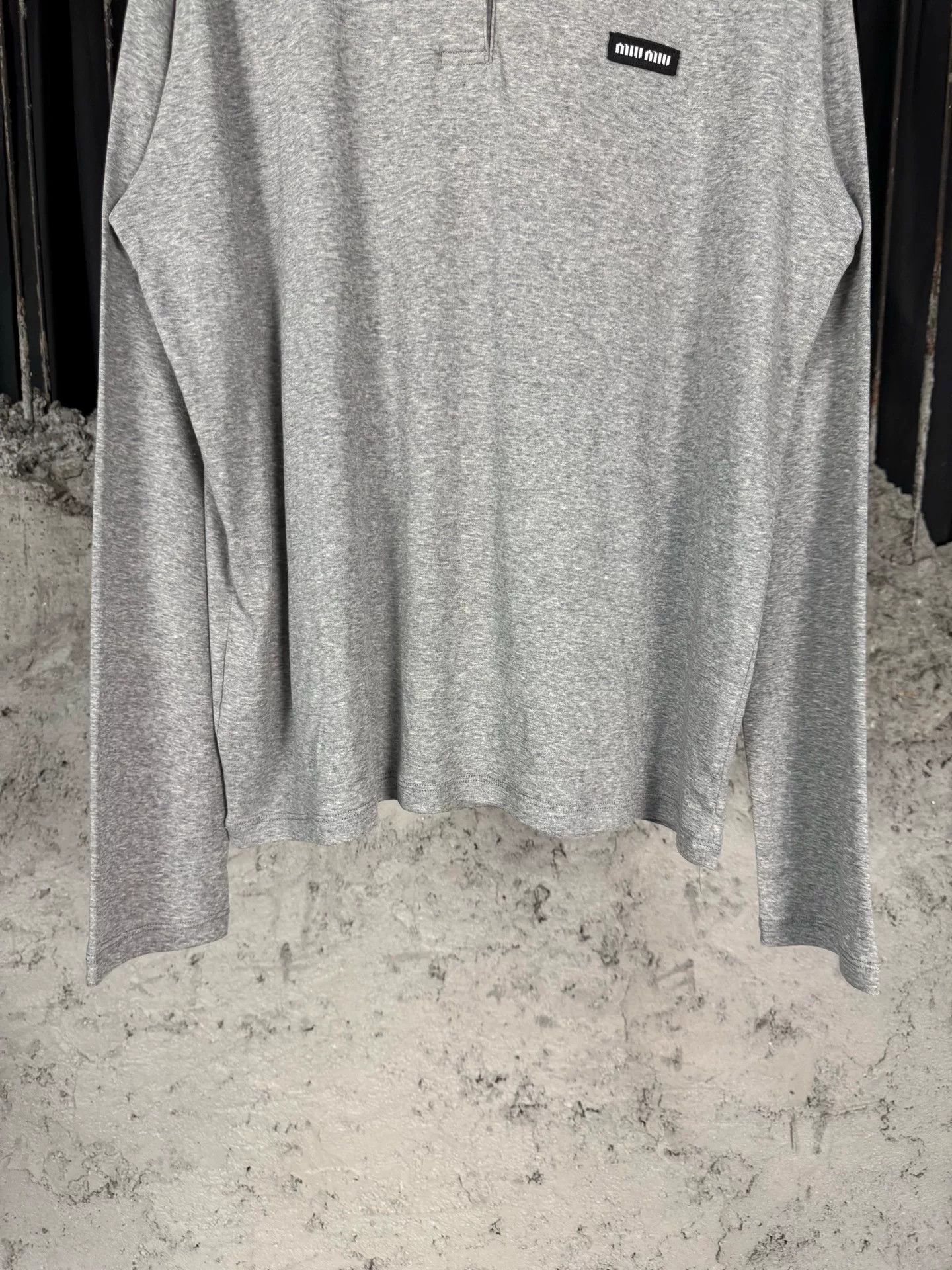 Miu Miu Miu Miu Logo Long Sleeve Polo Size M Size M / US 6-8 / IT 42-44 - 5 Thumbnail