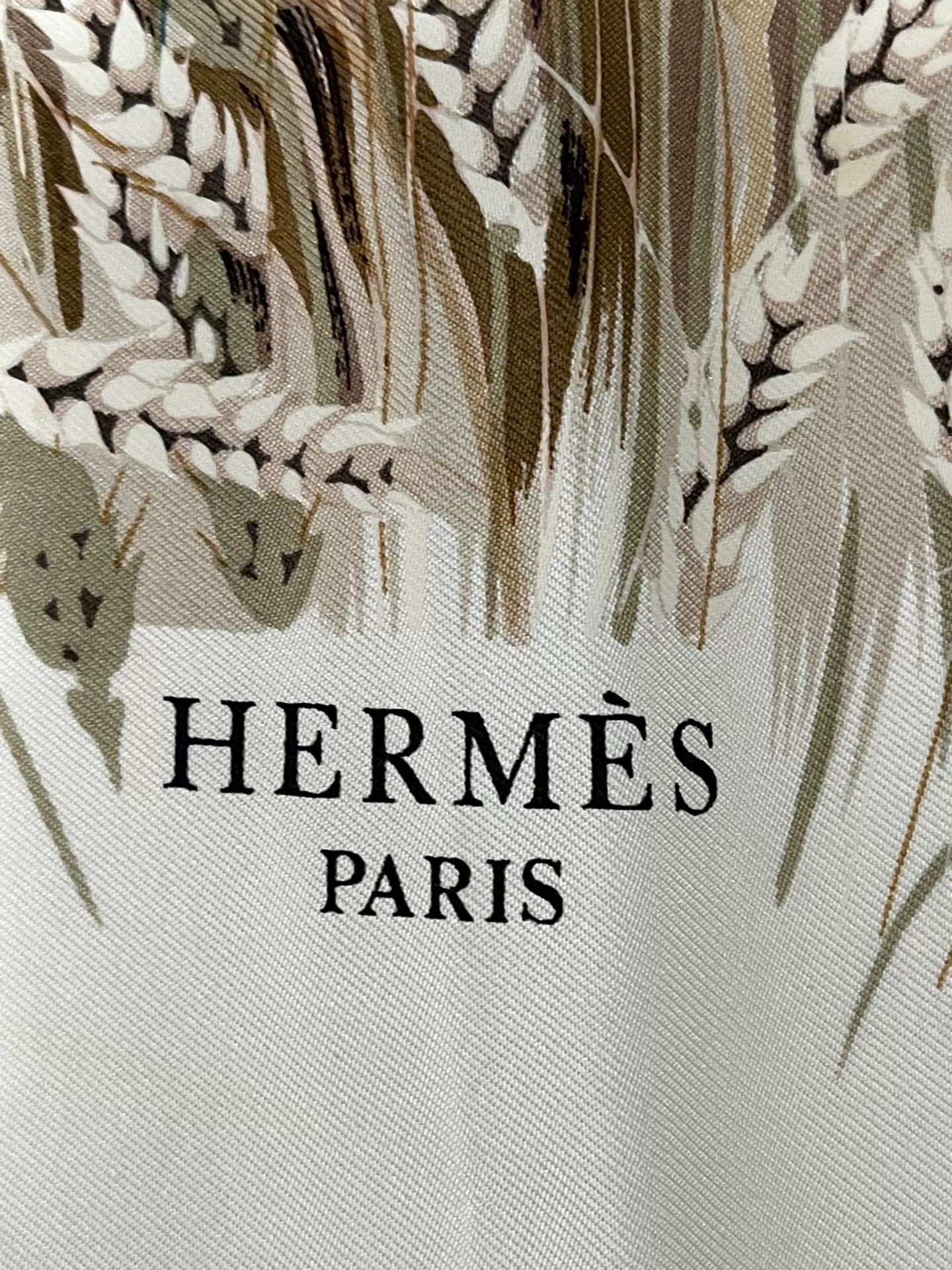Hermes Hermès Rabbit Wheat Print Silk Scarf One Size Size ONE SIZE - 5 Thumbnail