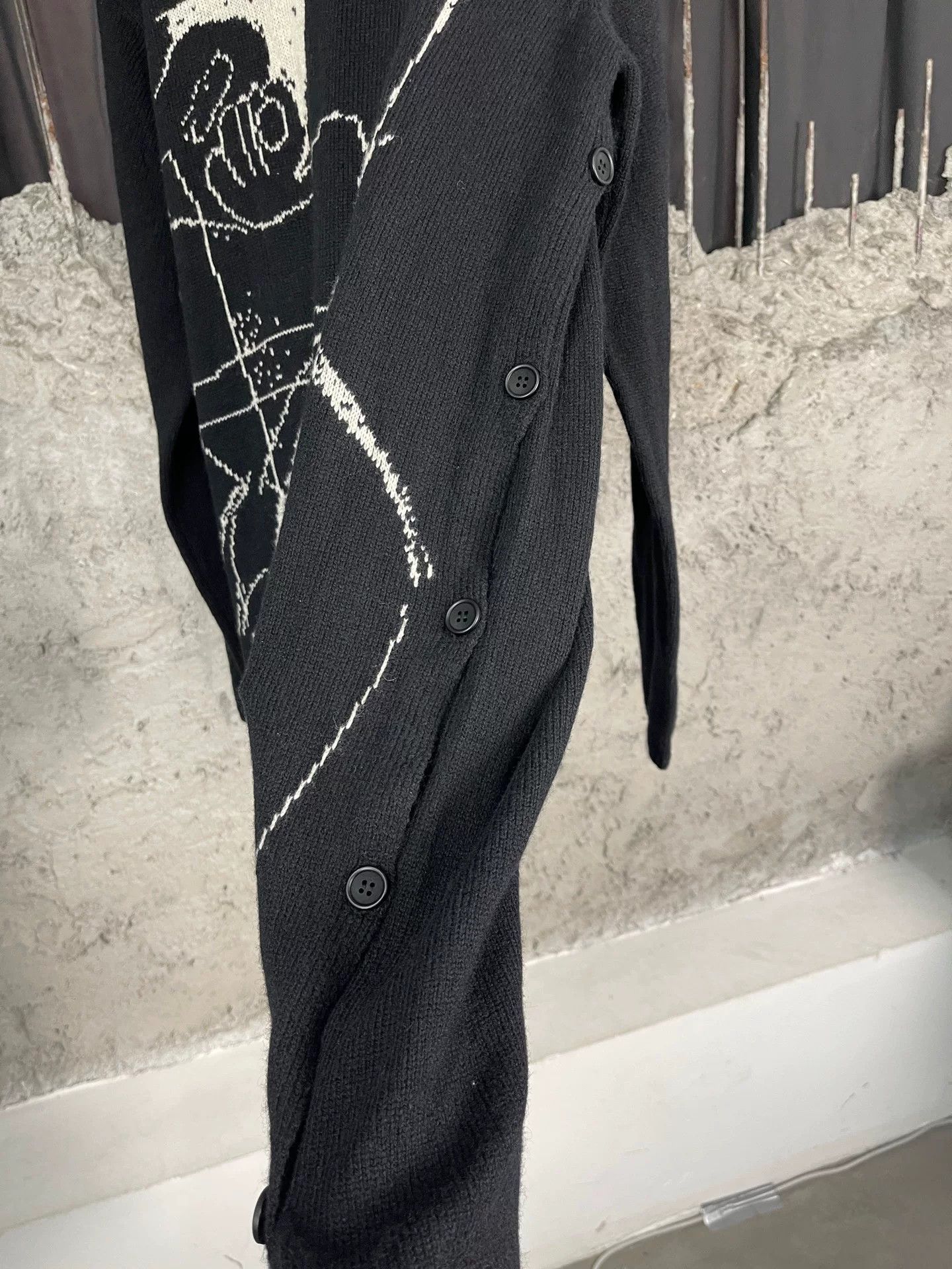 Yohji Yamamoto Yohji Yamamoto Graphic Knit Sweater Size L Size US L / EU 52-54 / 3 - 6 Thumbnail