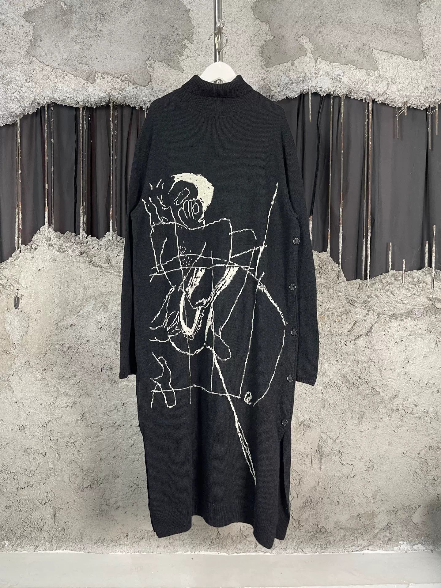 Yohji Yamamoto Yohji Yamamoto Graphic Knit Sweater Size L Size US L / EU 52-54 / 3 - 2 Thumbnail