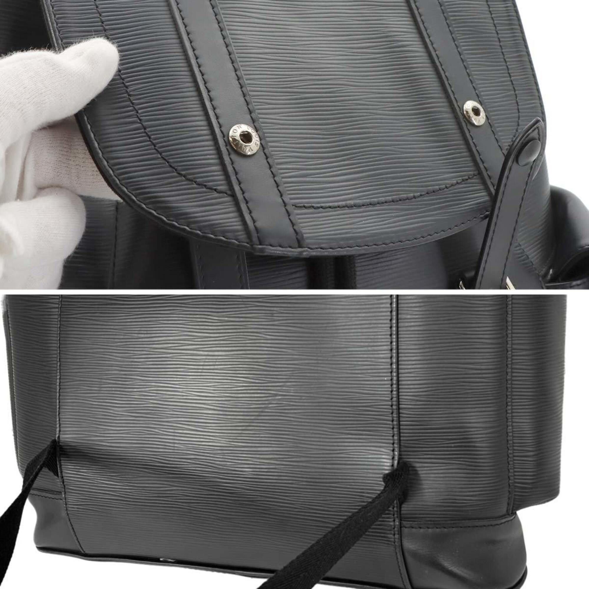 Louis Vuitton Louis Vuitton Epi Christopher PM Backpack, Leather, Noir (M50158) Size ONE SIZE - 9 Thumbnail