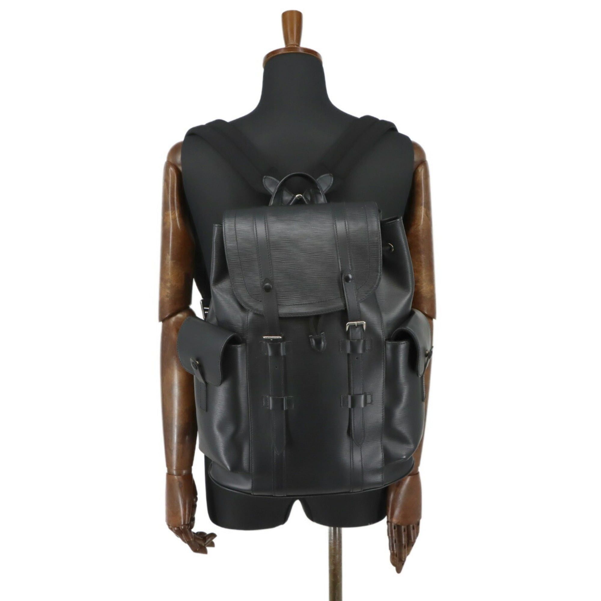 Louis Vuitton Louis Vuitton Epi Christopher PM Backpack, Leather, Noir (M50158) Size ONE SIZE - 10 Thumbnail