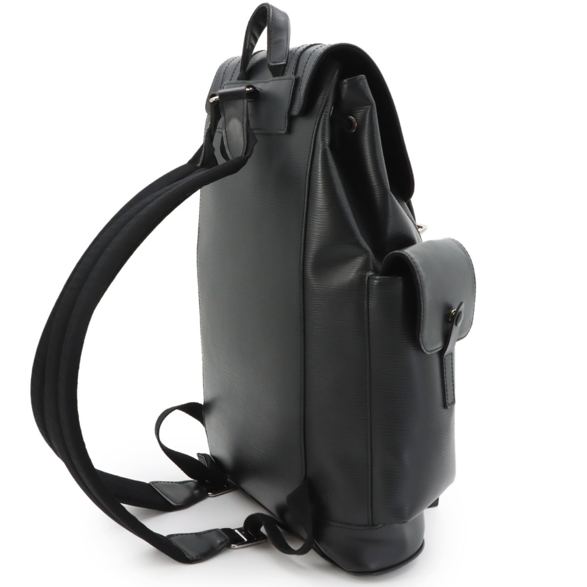 Louis Vuitton Louis Vuitton Epi Christopher PM Backpack, Leather, Noir (M50158) Size ONE SIZE - 3 Thumbnail