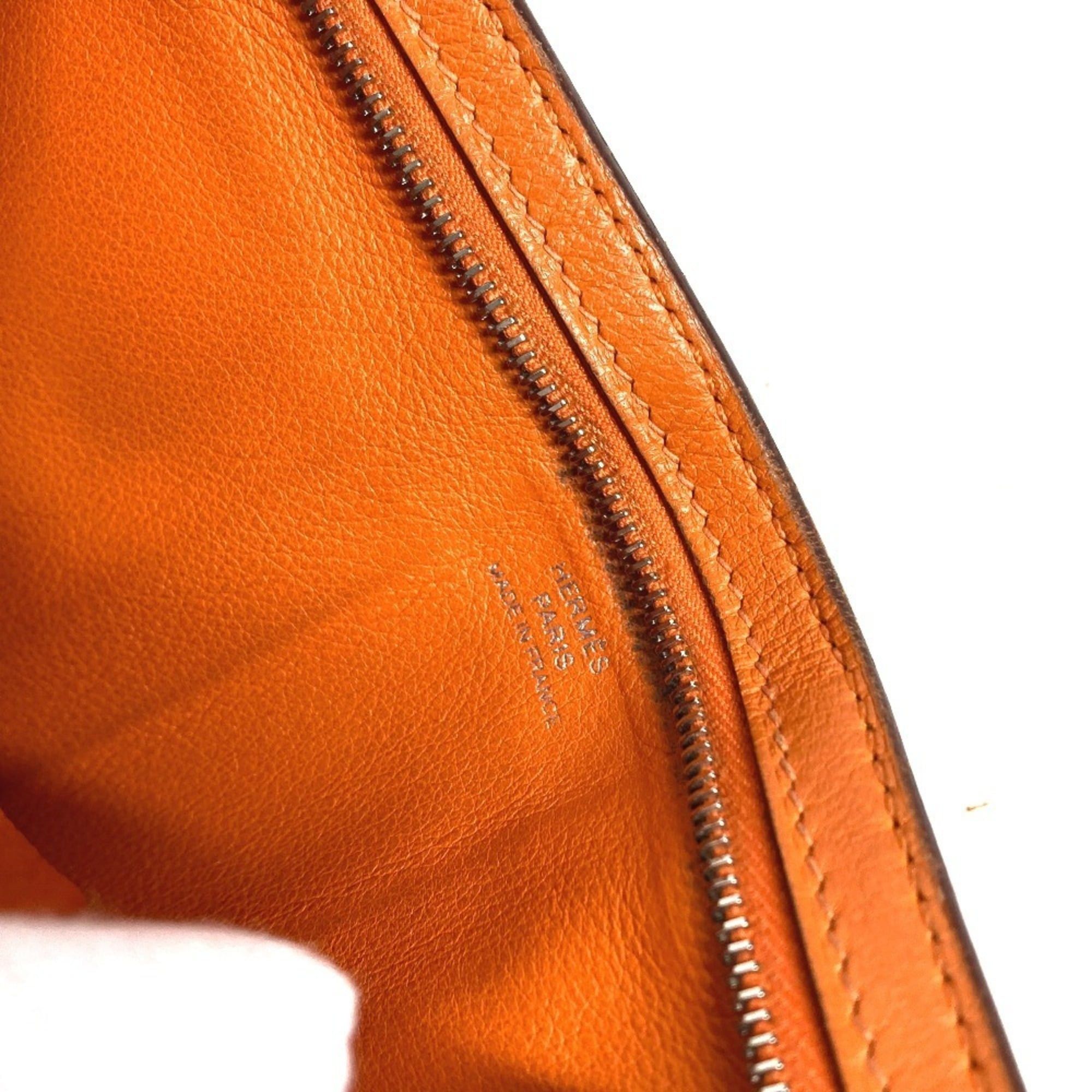 Hermes HERMES Zip Zack Compact Wallet, Bi-fold Swift Leather, Men's/Women's, Orange Size ONE SIZE - 11 Thumbnail