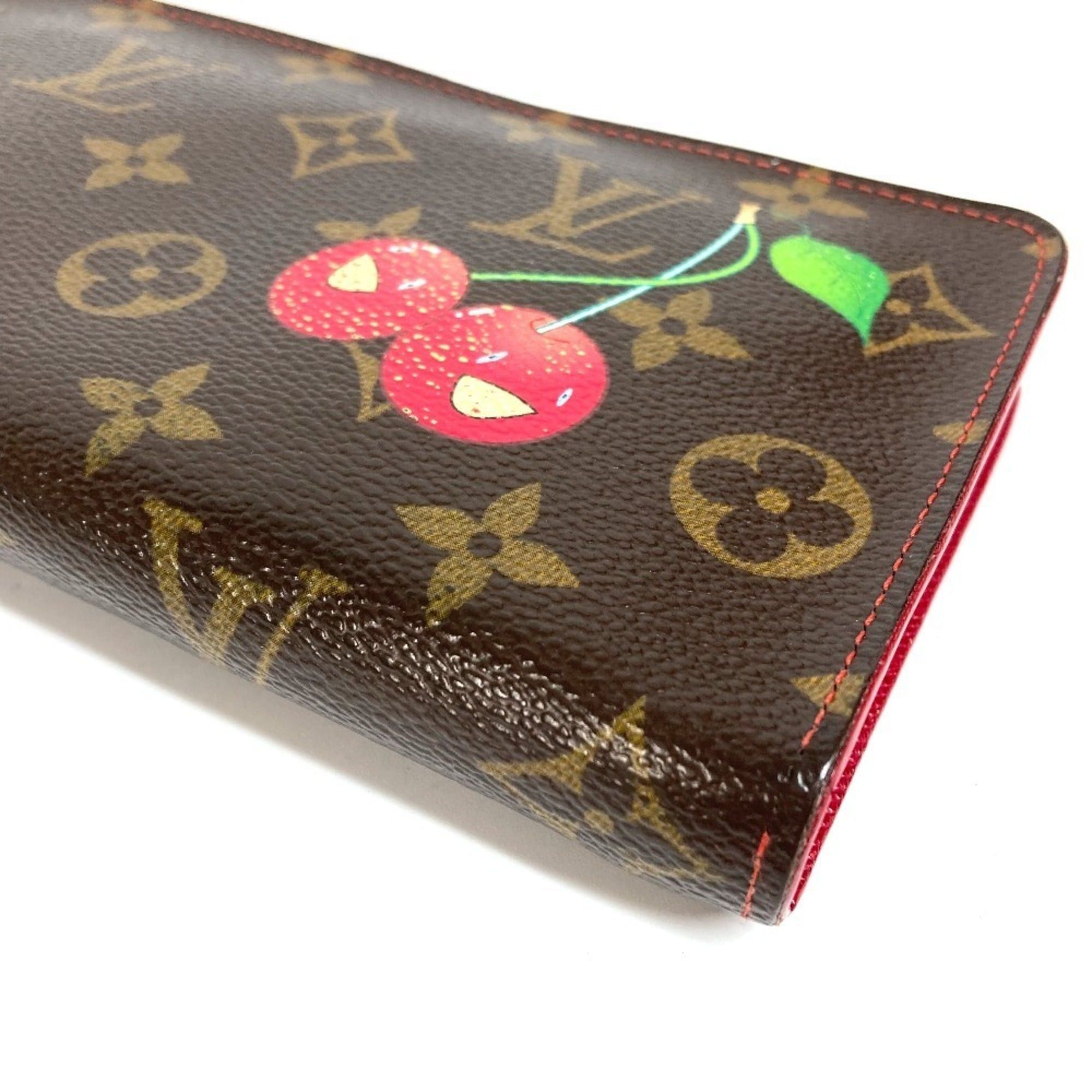 Louis Vuitton LOUIS VUITTON M95006 Monogram Cherry Porte Monnaie Zip Long Wallet (Round Zipper) - Women's, Brown Size ONE SIZE - 5 Thumbnail