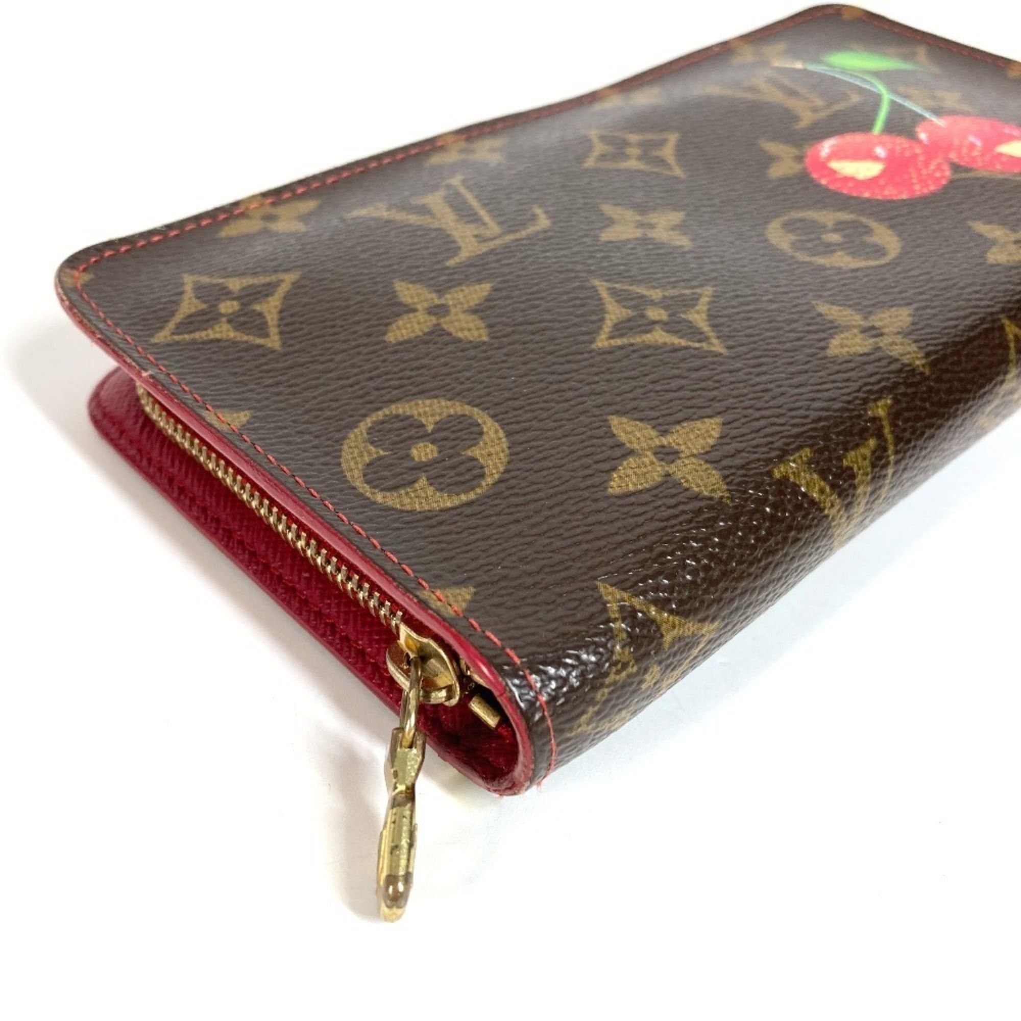 Louis Vuitton LOUIS VUITTON M95006 Monogram Cherry Porte Monnaie Zip Long Wallet (Round Zipper) - Women's, Brown Size ONE SIZE - 6 Thumbnail