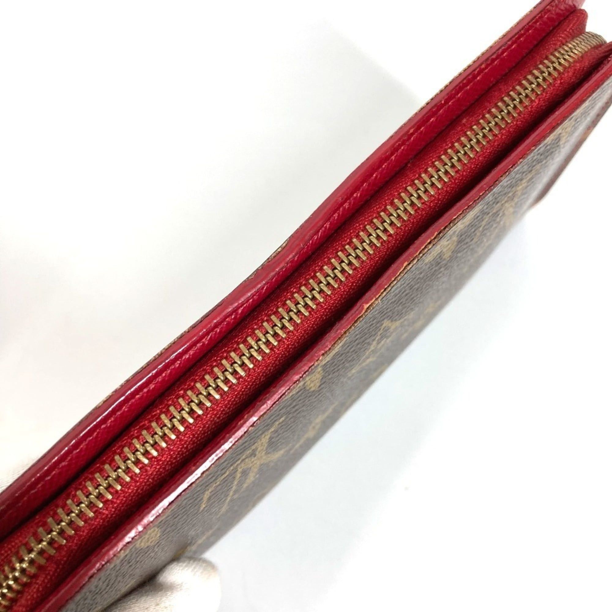 Louis Vuitton LOUIS VUITTON M95006 Monogram Cherry Porte Monnaie Zip Long Wallet (Round Zipper) - Women's, Brown Size ONE SIZE - 8 Thumbnail