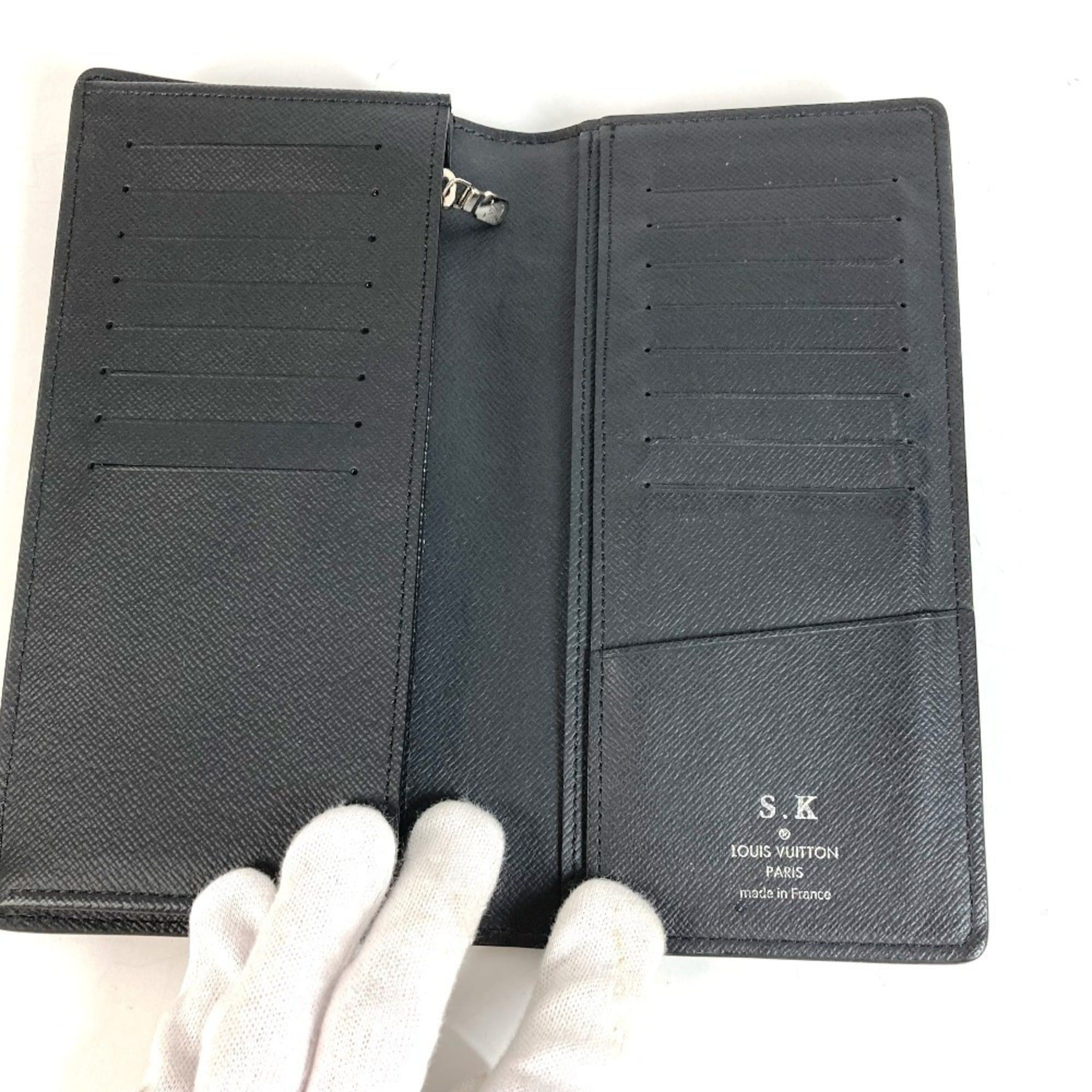 Louis Vuitton LOUIS VUITTON M60622 Epi Portefeuille Brazza Bi-fold Long Wallet, Leather, Men's/Women's, Noir Black Size ONE SIZE - 8 Thumbnail