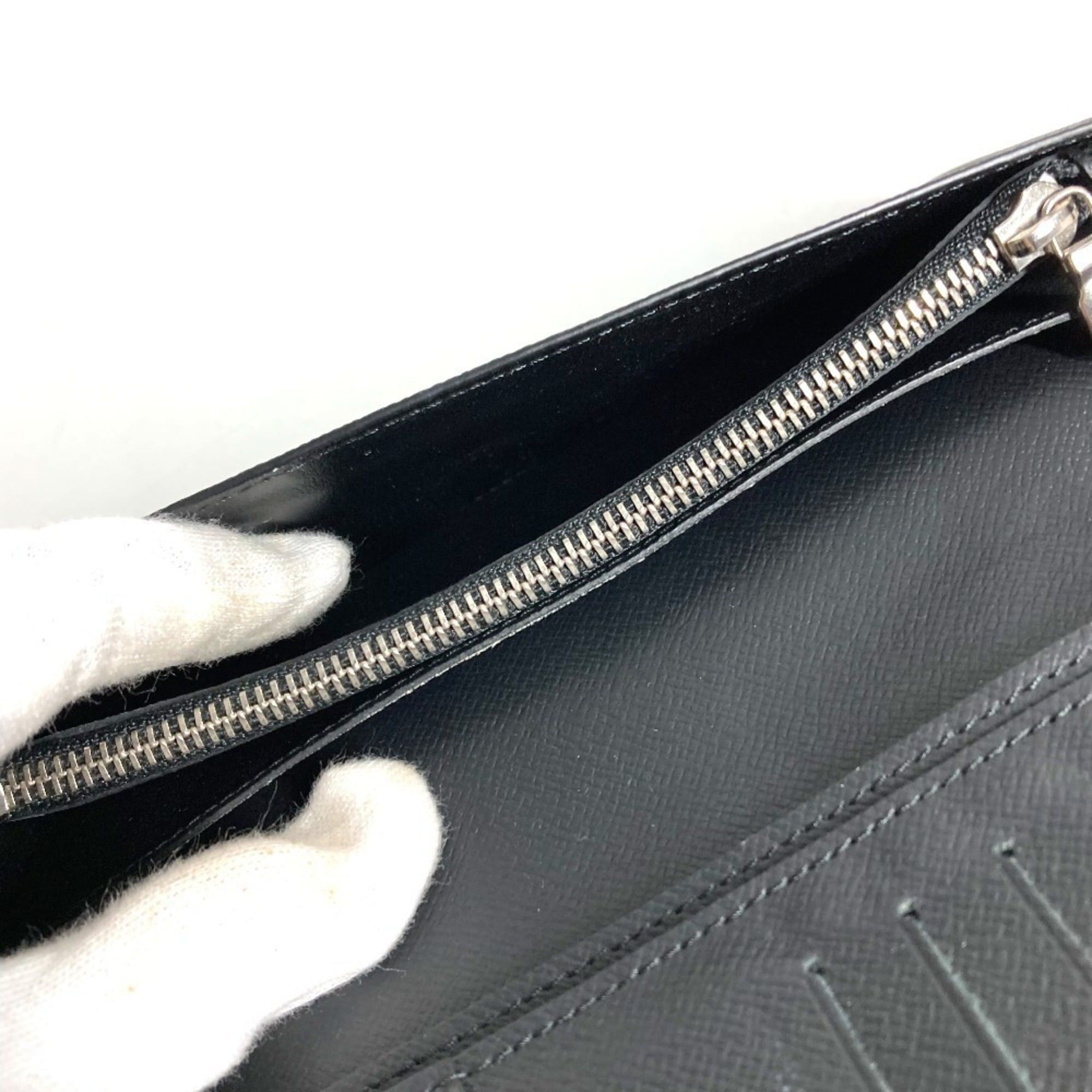 Louis Vuitton LOUIS VUITTON M60622 Epi Portefeuille Brazza Bi-fold Long Wallet, Leather, Men's/Women's, Noir Black Size ONE SIZE - 10 Thumbnail