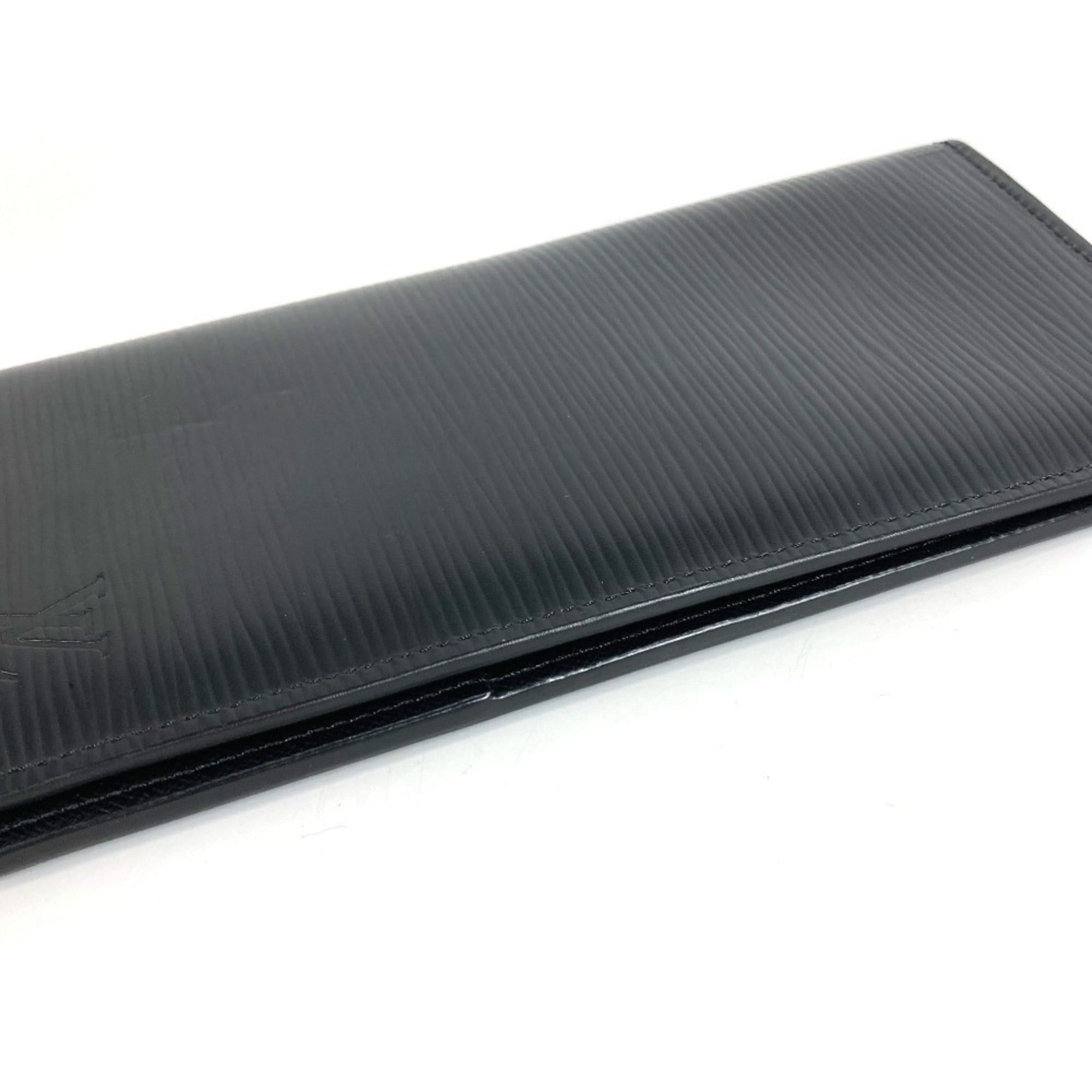 Louis Vuitton LOUIS VUITTON M60622 Epi Portefeuille Brazza Bi-fold Long Wallet, Leather, Men's/Women's, Noir Black Size ONE SIZE - 4 Thumbnail