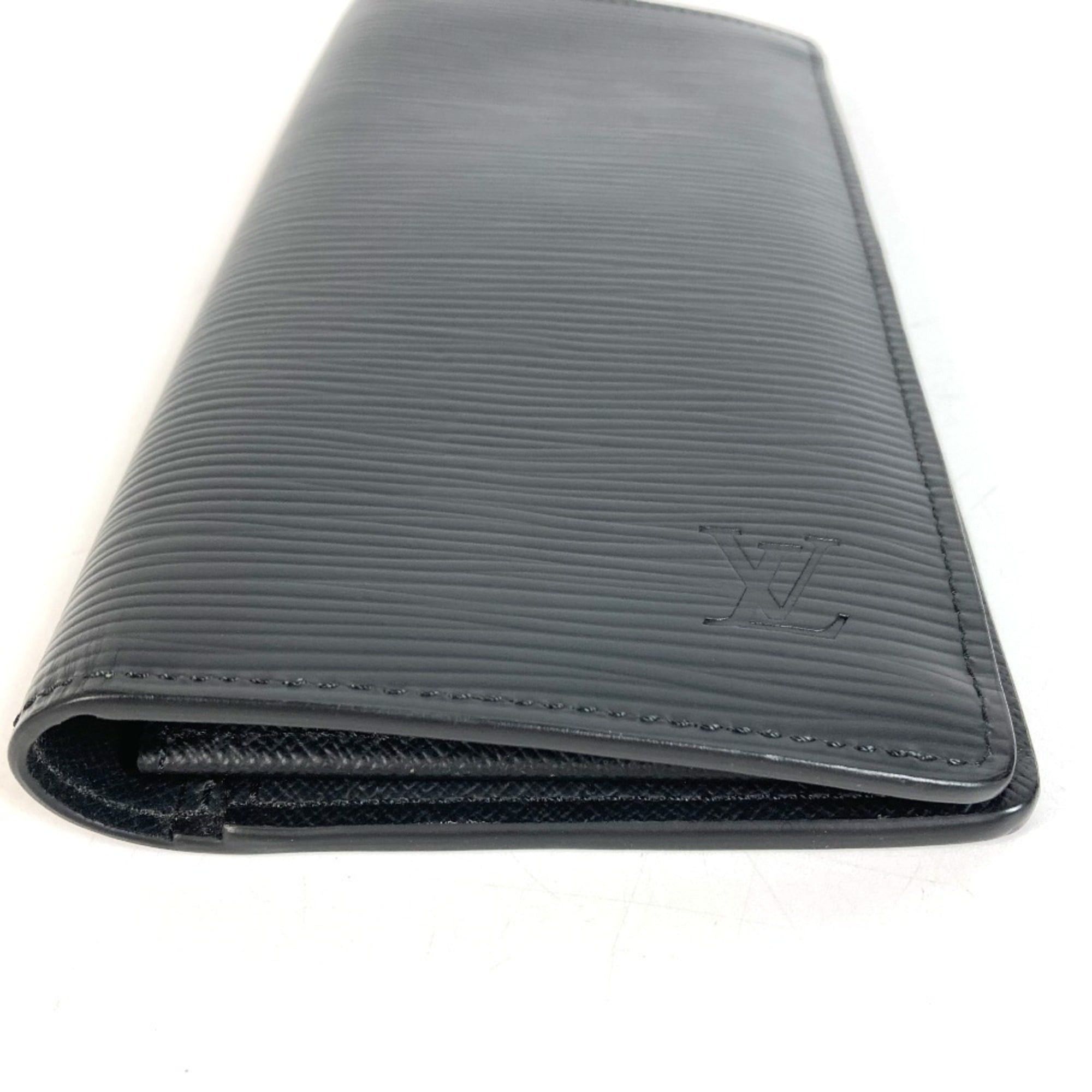 Louis Vuitton LOUIS VUITTON M60622 Epi Portefeuille Brazza Bi-fold Long Wallet, Leather, Men's/Women's, Noir Black Size ONE SIZE - 5 Thumbnail