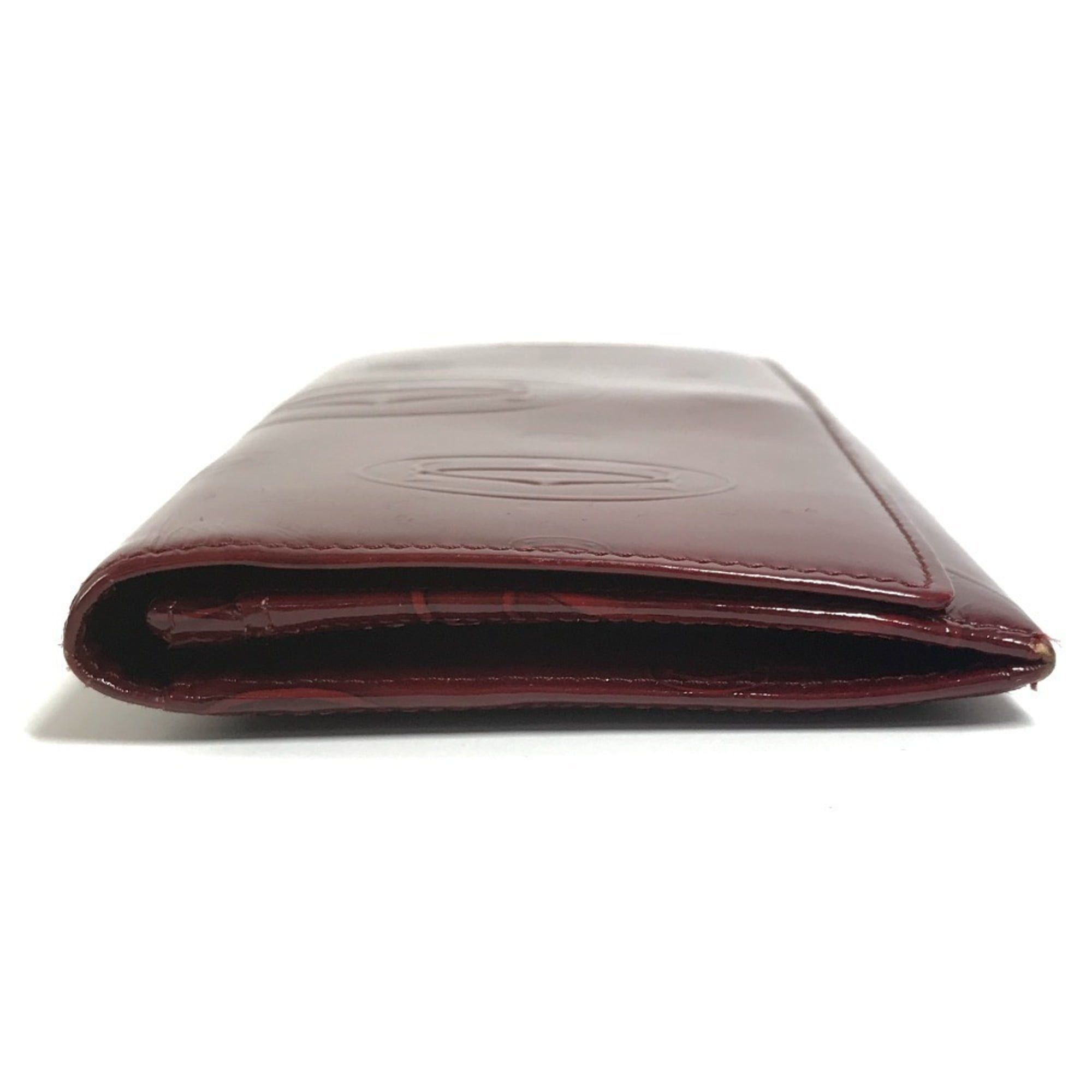 Cartier CARTIER Happy Birthday Logo Long Wallet, Patent Leather, Men's/Women's, Red Size ONE SIZE - 4 Thumbnail