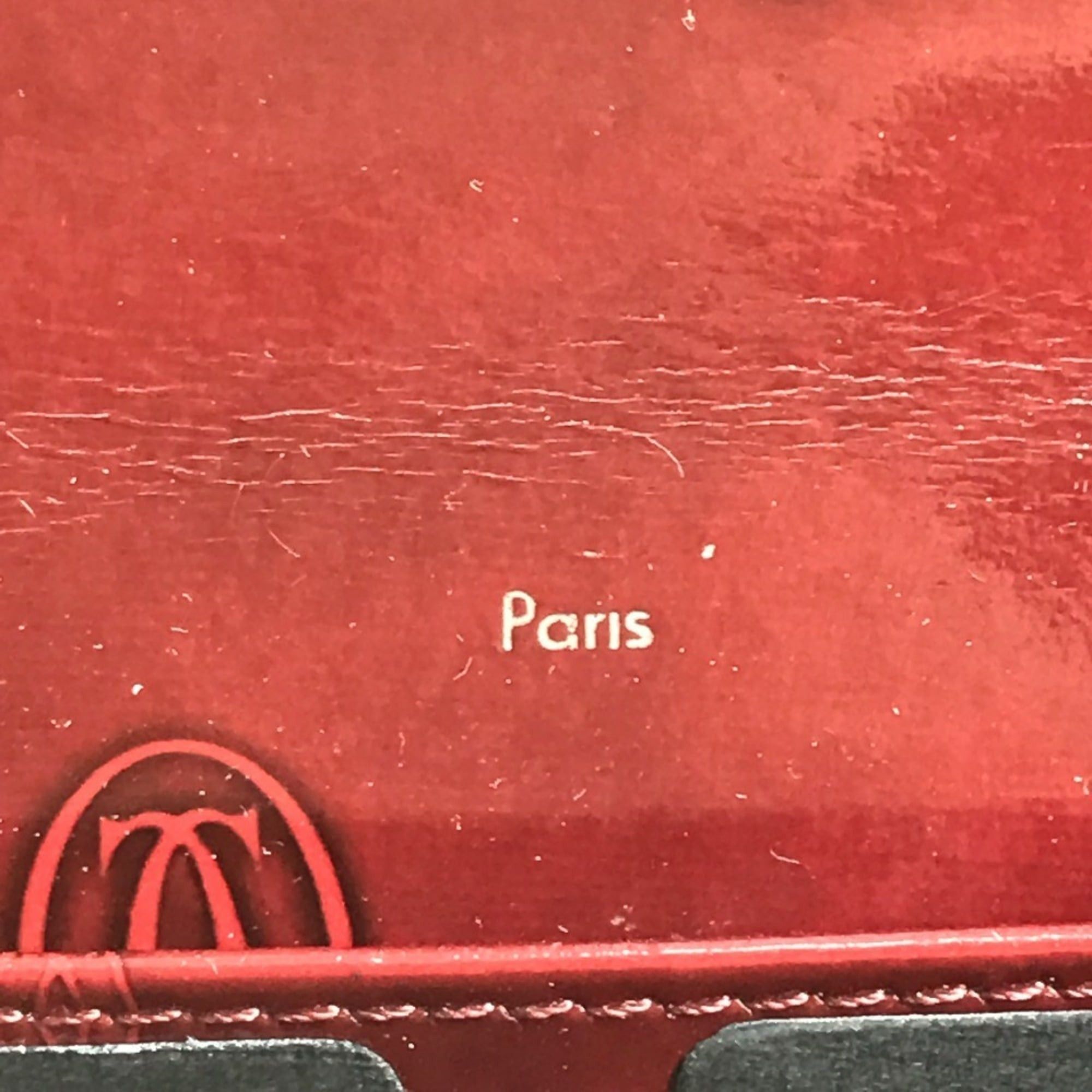 Cartier CARTIER Happy Birthday Logo Long Wallet, Patent Leather, Men's/Women's, Red Size ONE SIZE - 12 Thumbnail